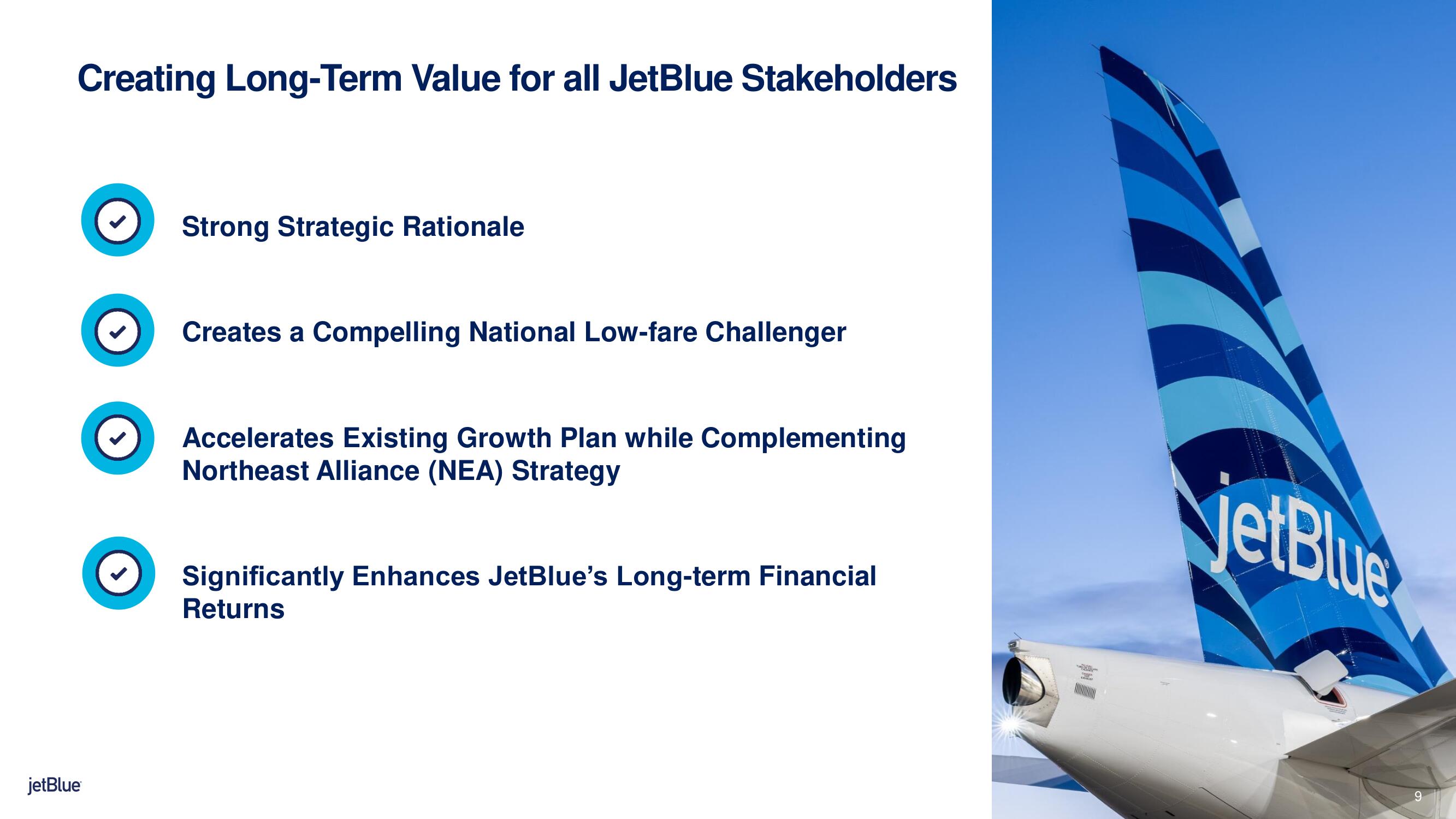 jetBlue Mergers and Acquisitions Presentation Deck slide image #9