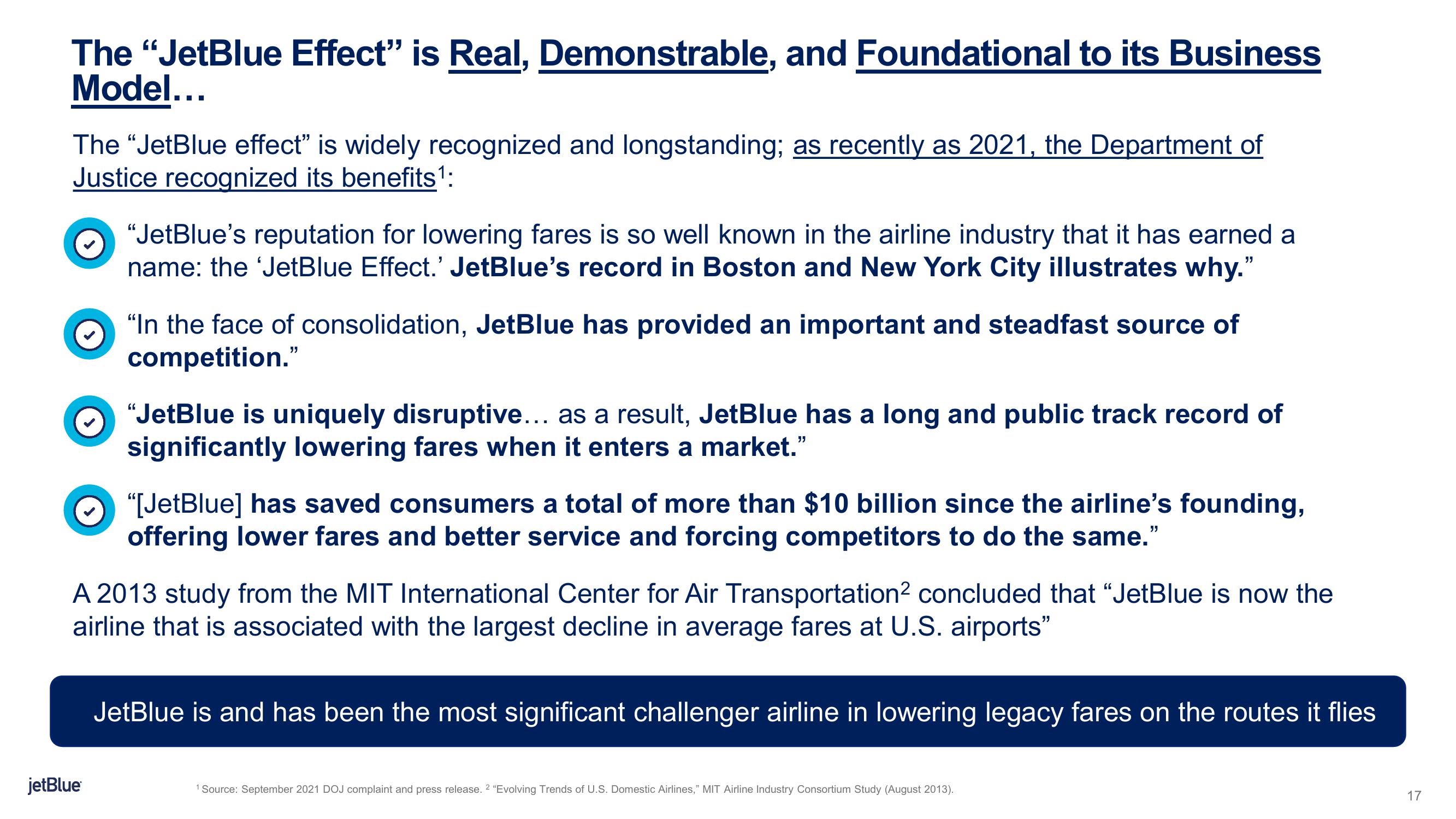 jetBlue Mergers and Acquisitions Presentation Deck slide image #17