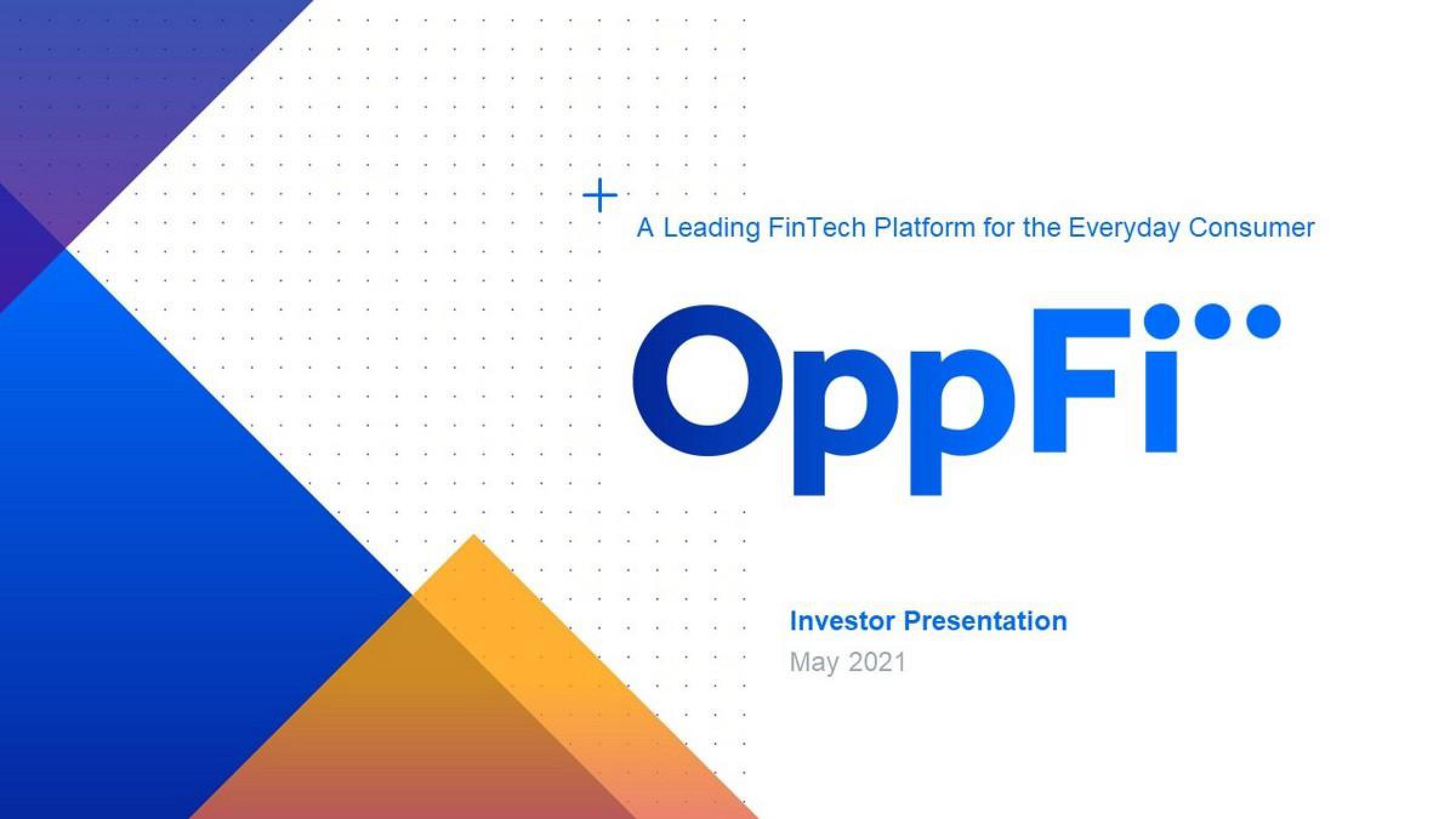 OppFi Investor Presentation Deck image