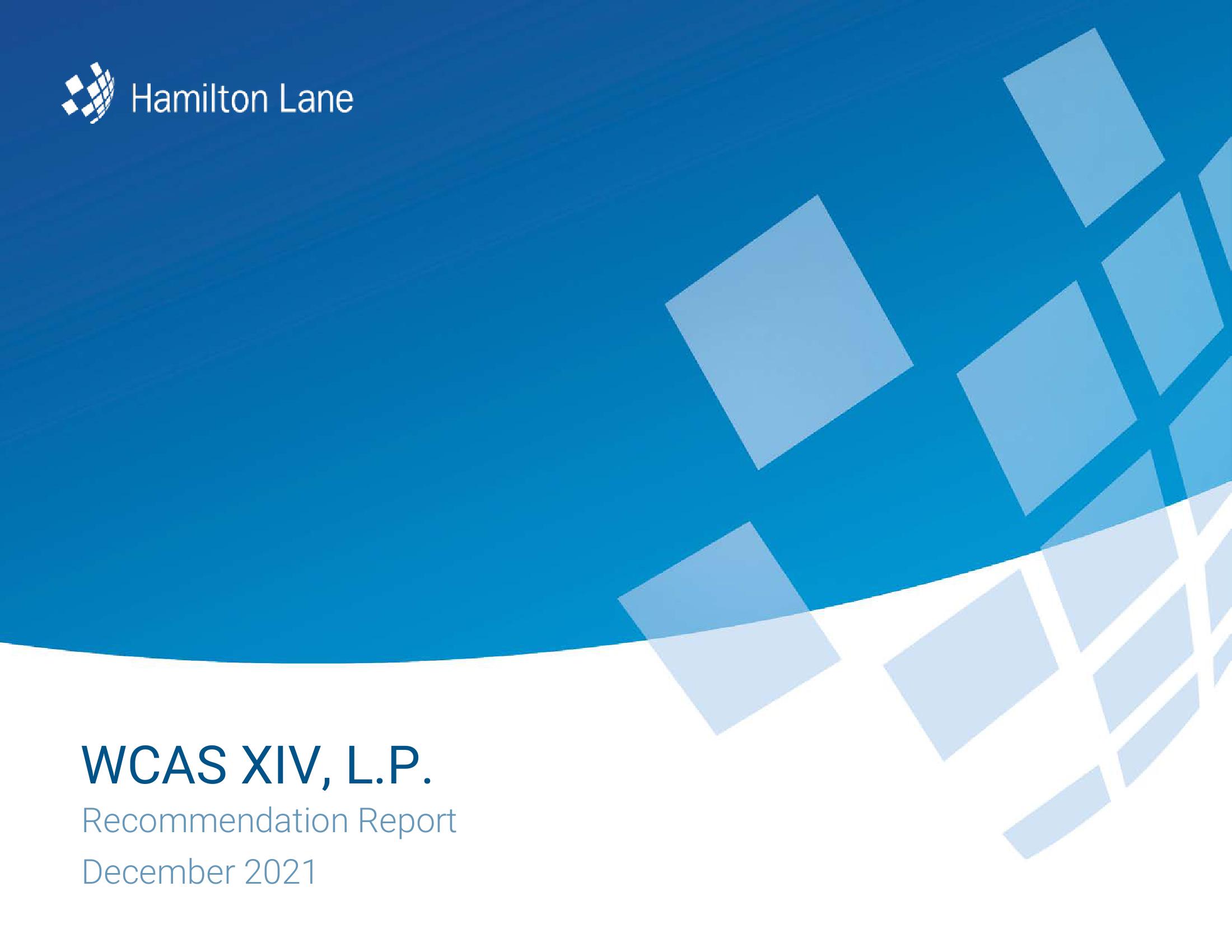 WCAS XIV, L.P. Recommendation Report image