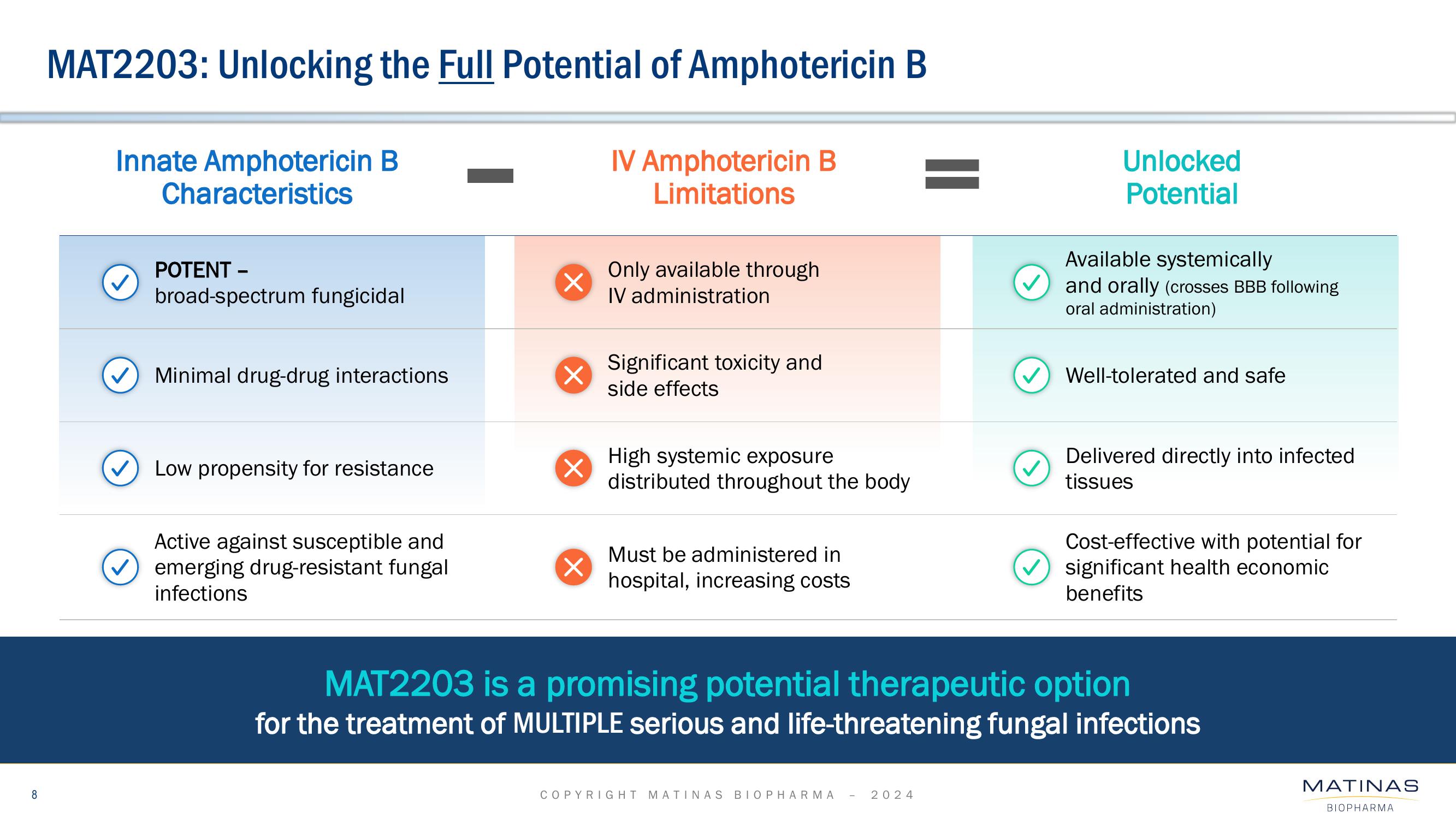 Matinas BioPharma Investor Presentation Deck slide image #8