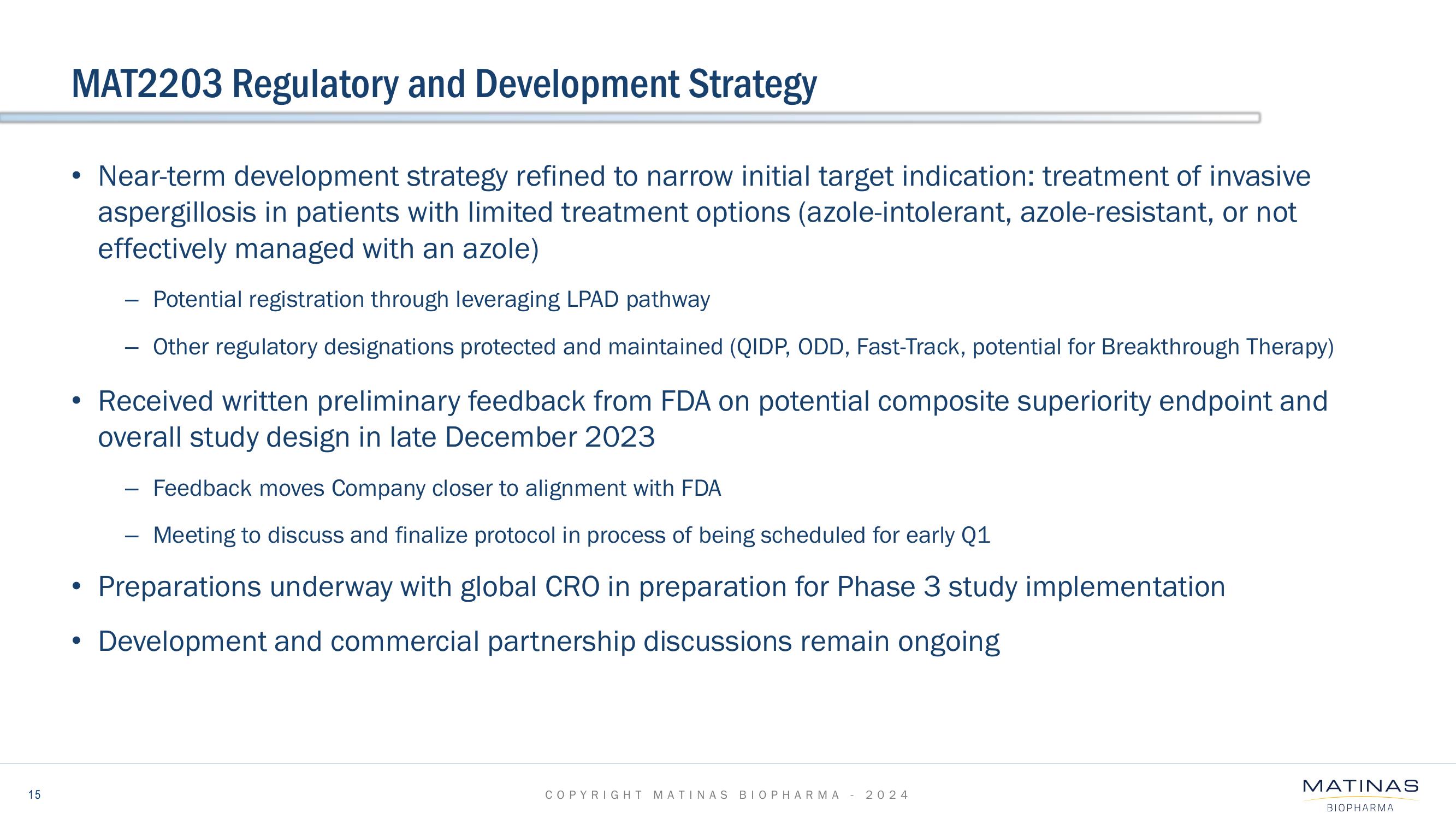 Matinas BioPharma Investor Presentation Deck slide image #15