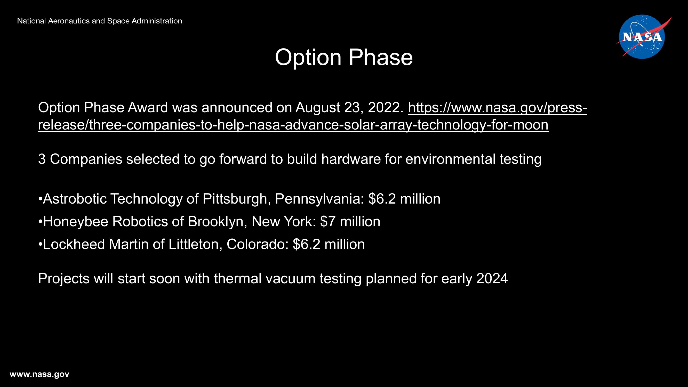 NASA's Photovoltaic Energy Research Plans and Programs slide image #25