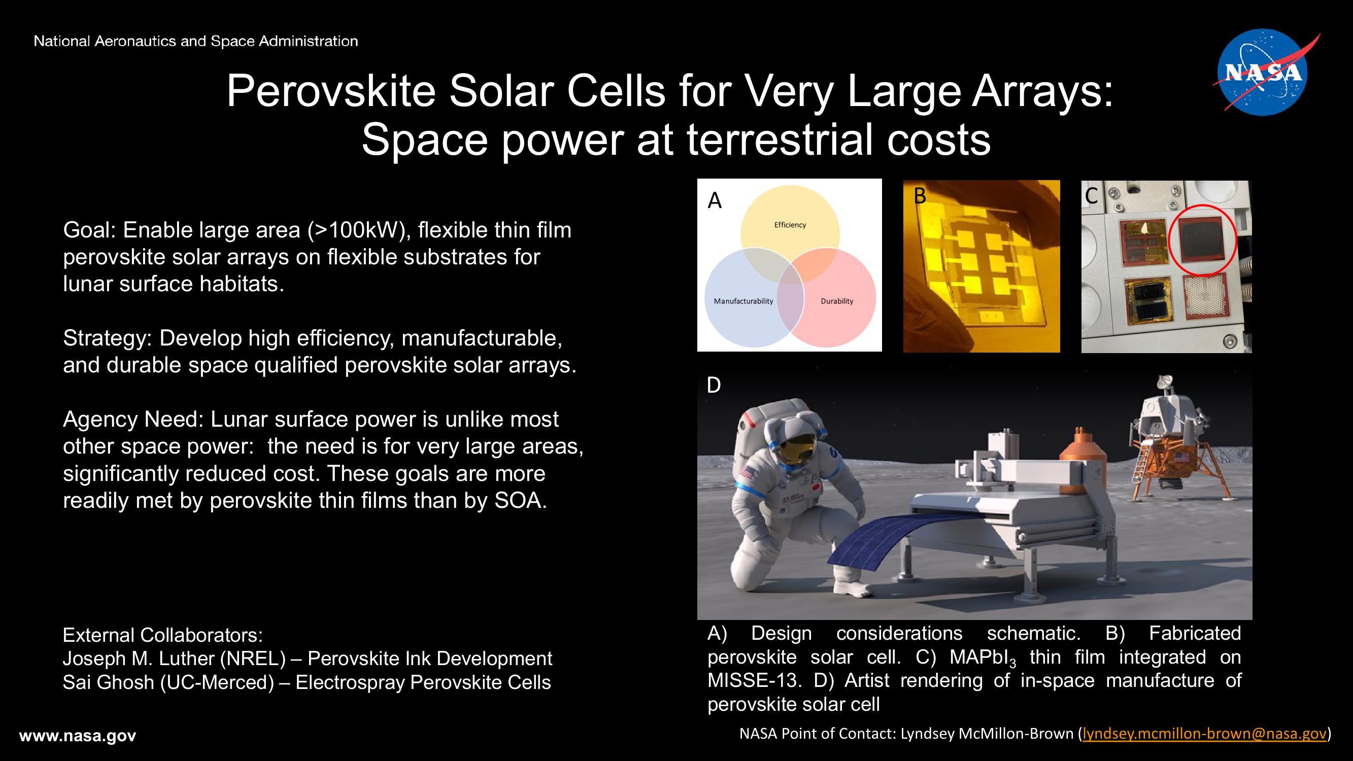 NASA's Photovoltaic Energy Research Plans and Programs slide image #8