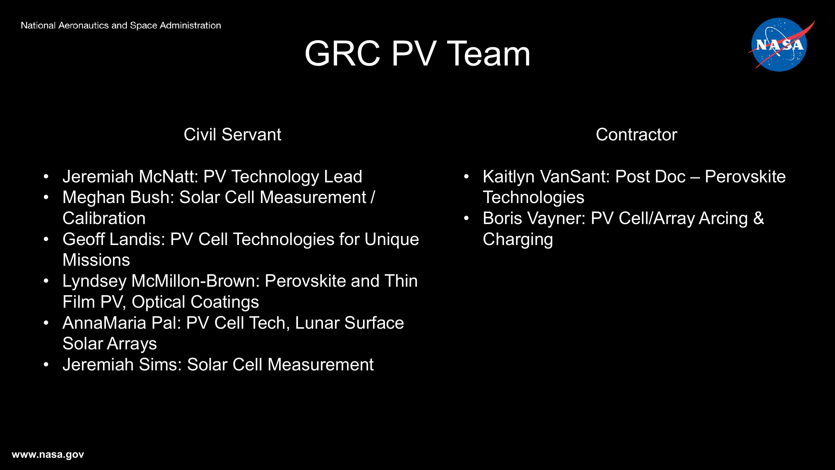 NASA's Photovoltaic Energy Research Plans and Programs slide image #5