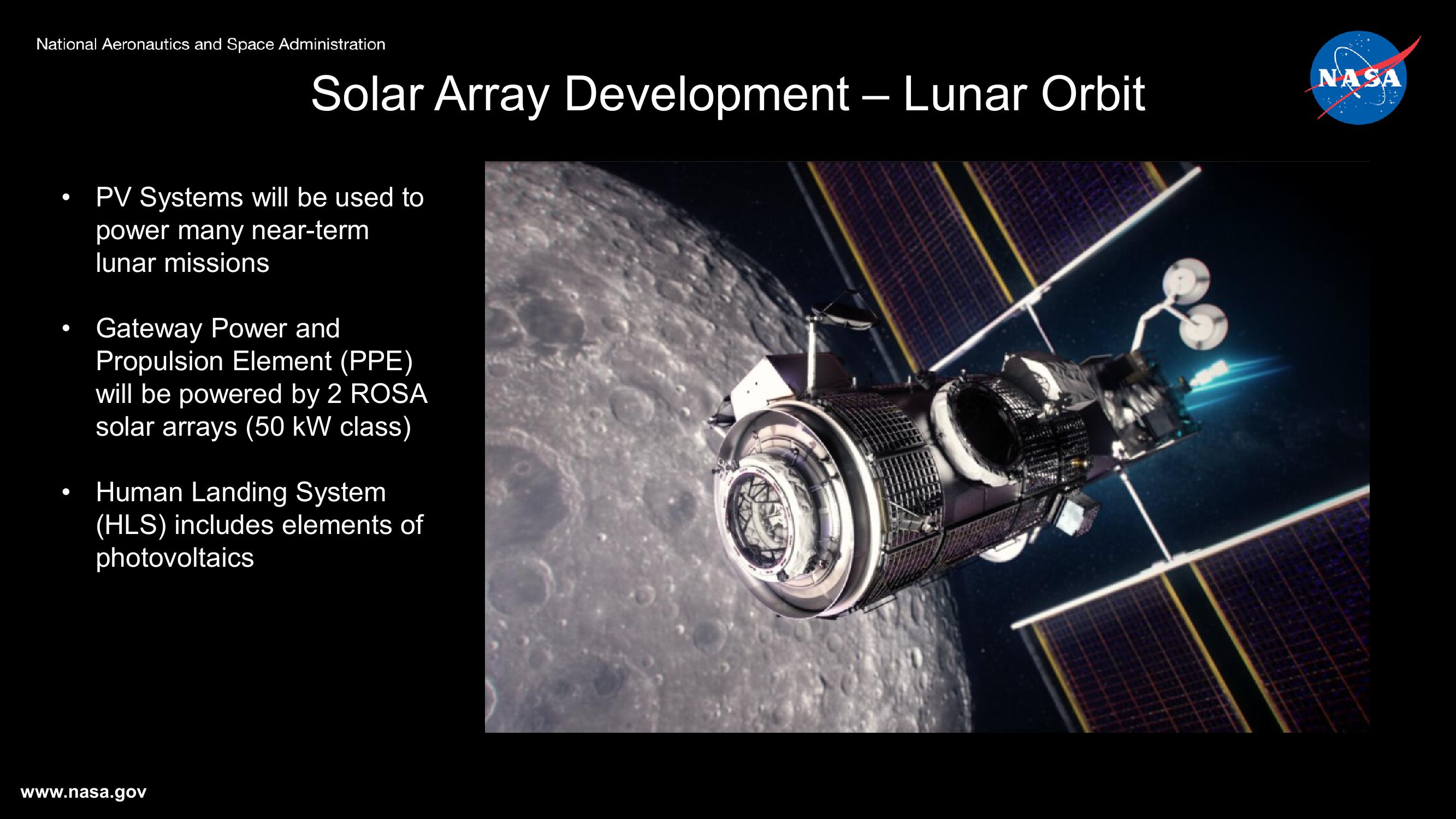 NASA's Photovoltaic Energy Research Plans and Programs slide image #19