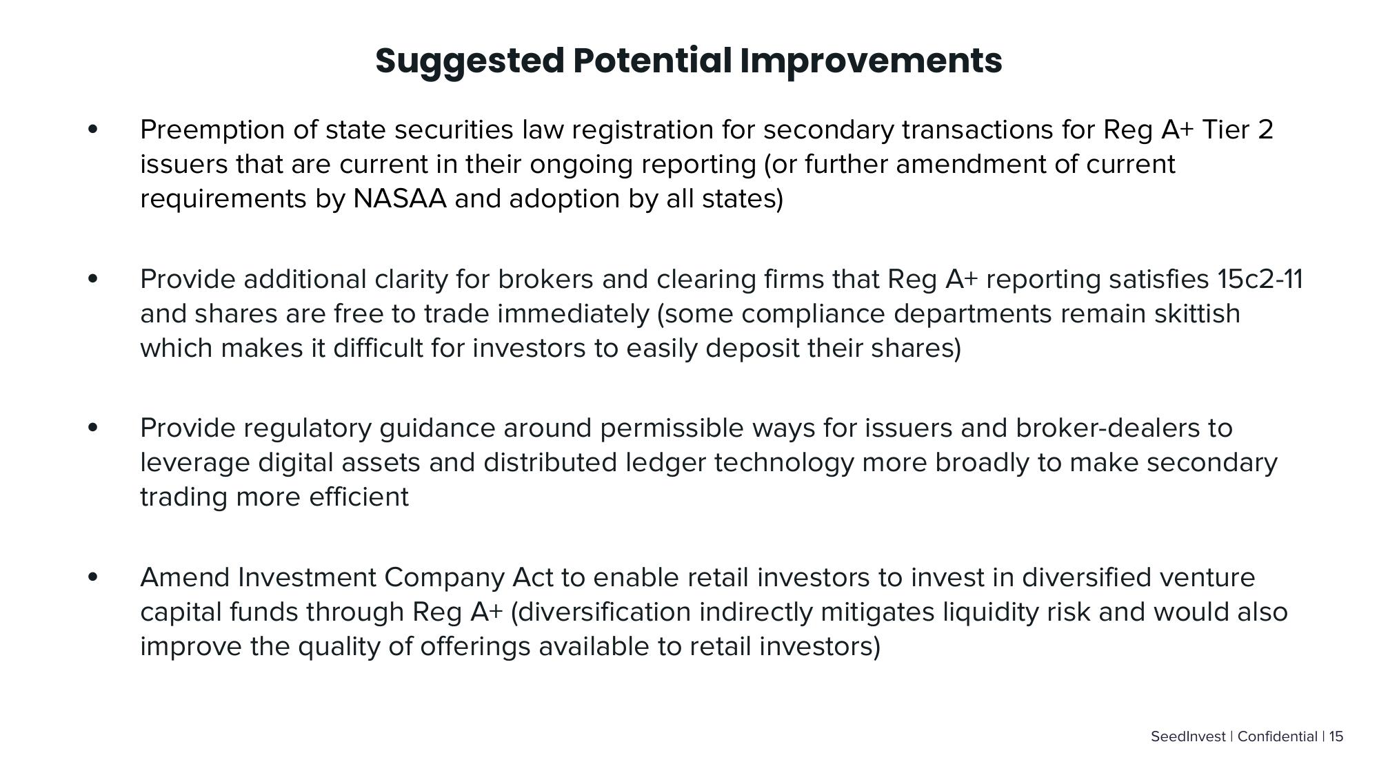 SeedInvest SEC Small Business Capital Formation Advisory Committee Presentation slide image #15