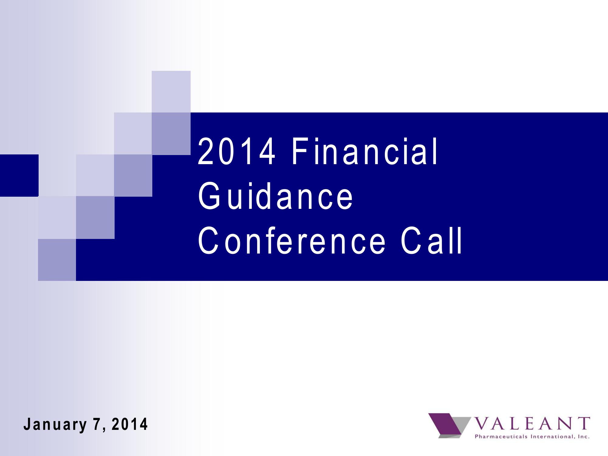 2014 Financial Guidance Conference Call slide image #18