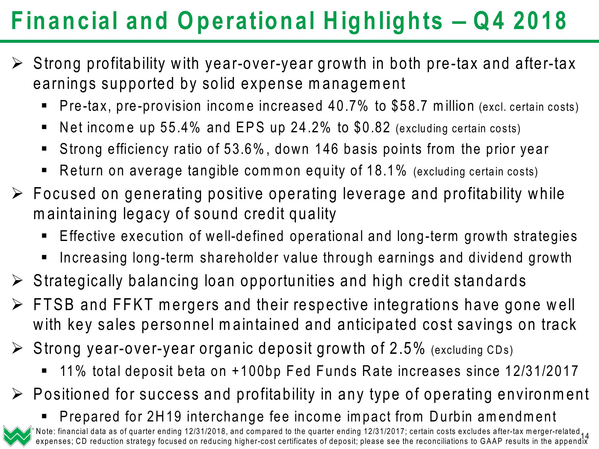 WesBanco Investor Presentation (Q1 2019) slide image #15