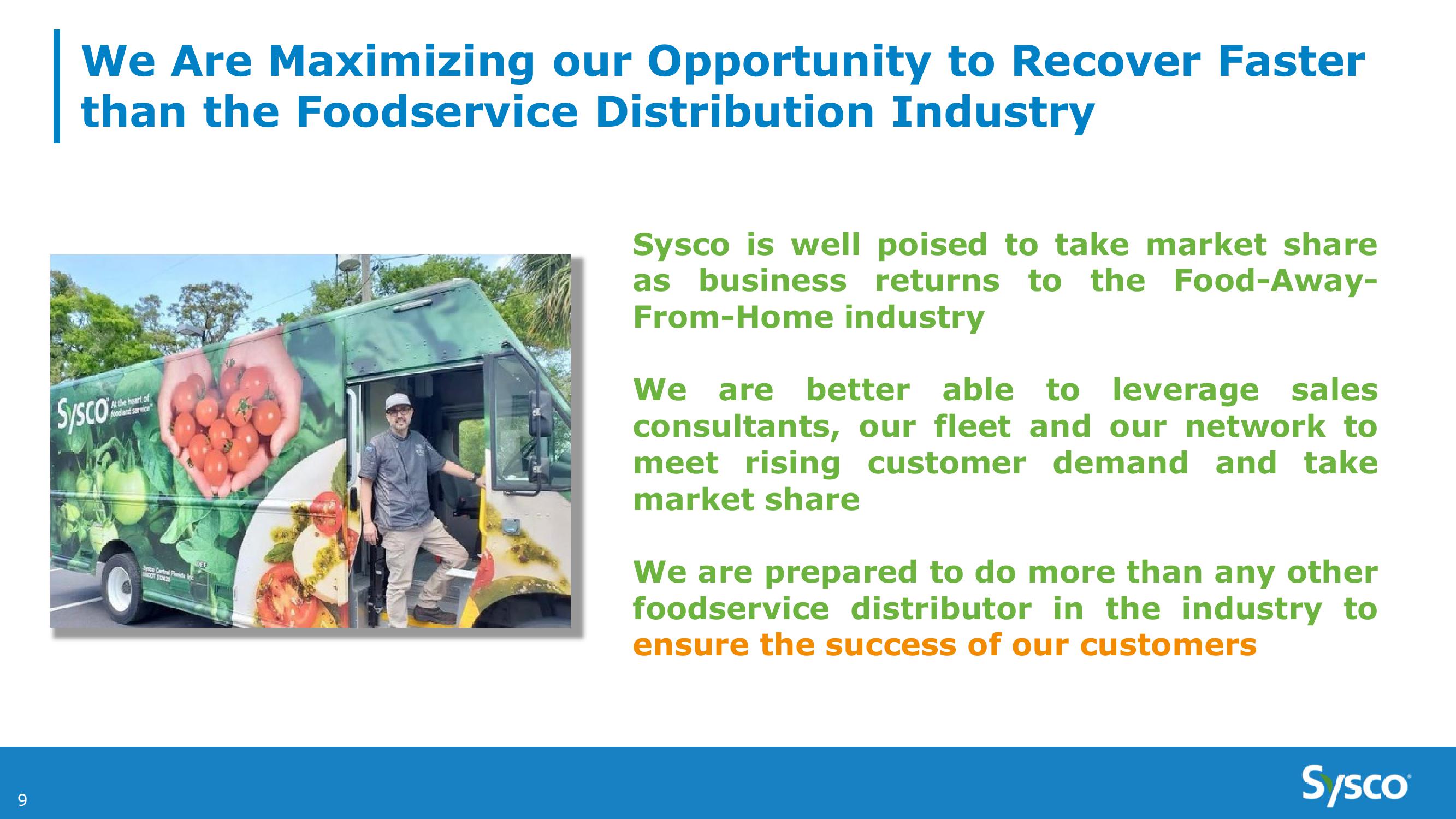 Sysco 4Q and Fy21 Earnings Results slide image #9