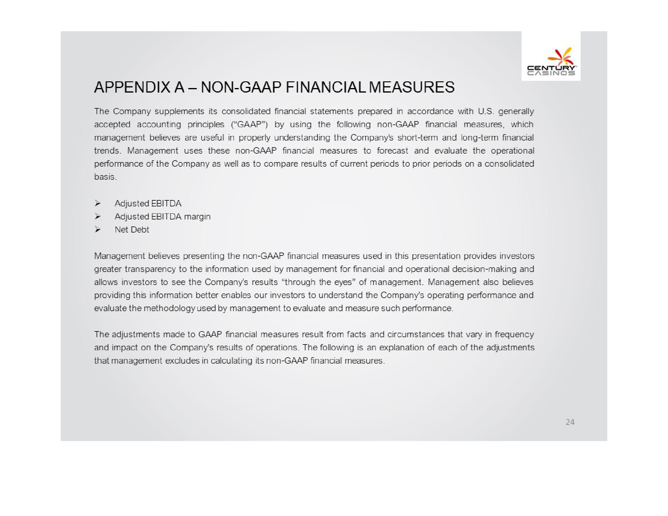 Century Casinos, Inc. Financial Results Q1 2021 slide image #24