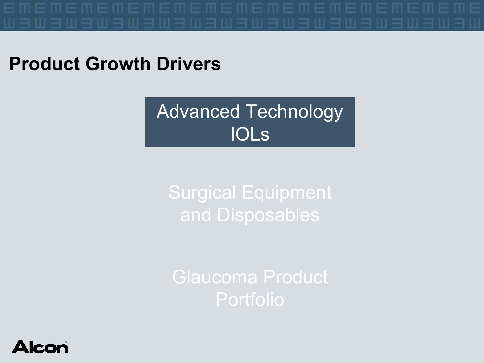 Alcon Investor Presentation at The American Academy of Ophthalmology slide image #10