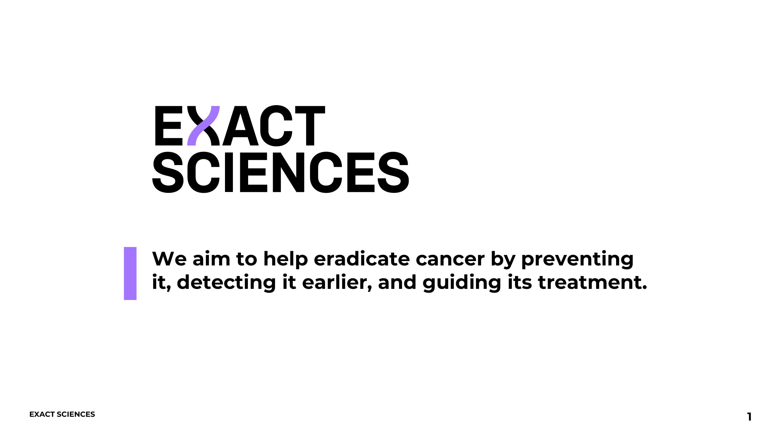 Exact Sciences Comapany Presentation image