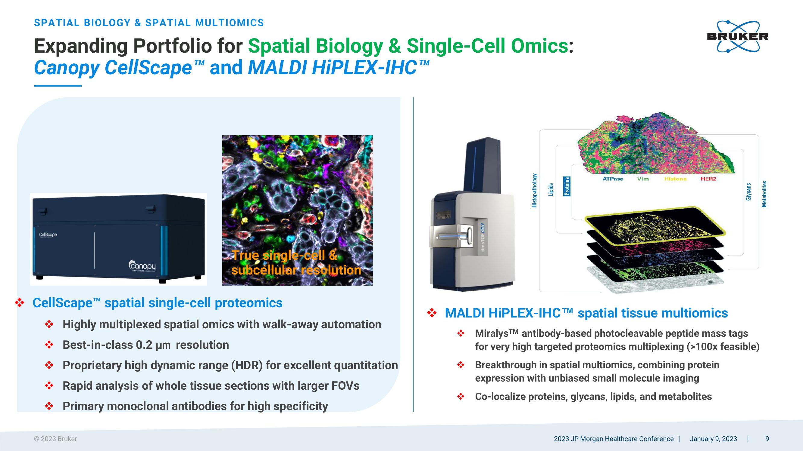 Bruker Corporation 2023 JP Morgan Healthcare Conference slide image #9