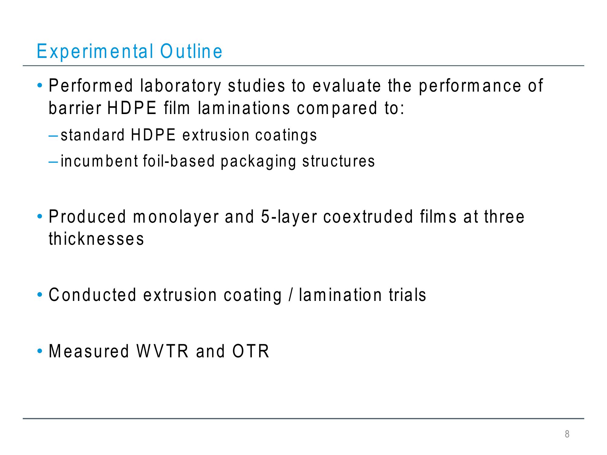 Hdpe Barrier Laminating Films for Use in Flexible Packaging Structures slide image #8