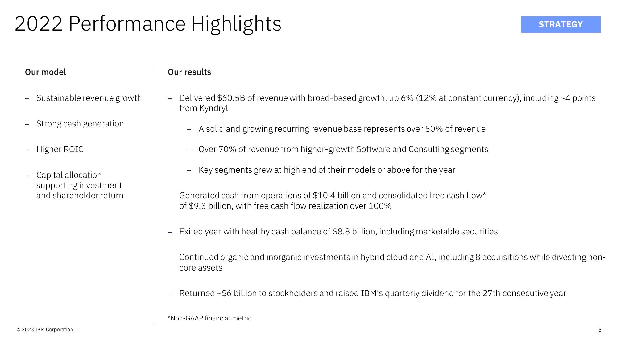 IBM Investor Update slide image #5