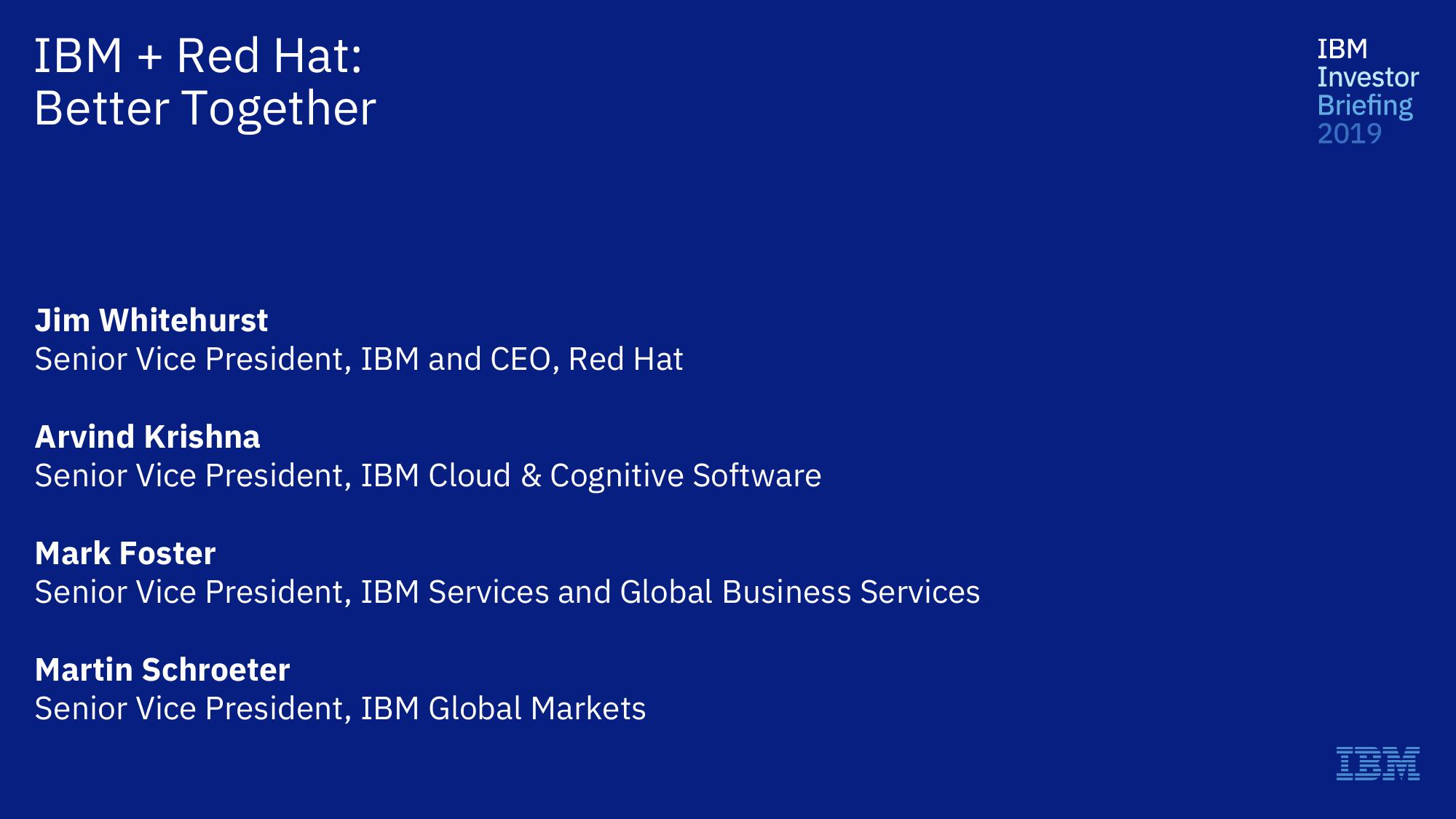 IBM Investor Briefing 2019 slide image #7