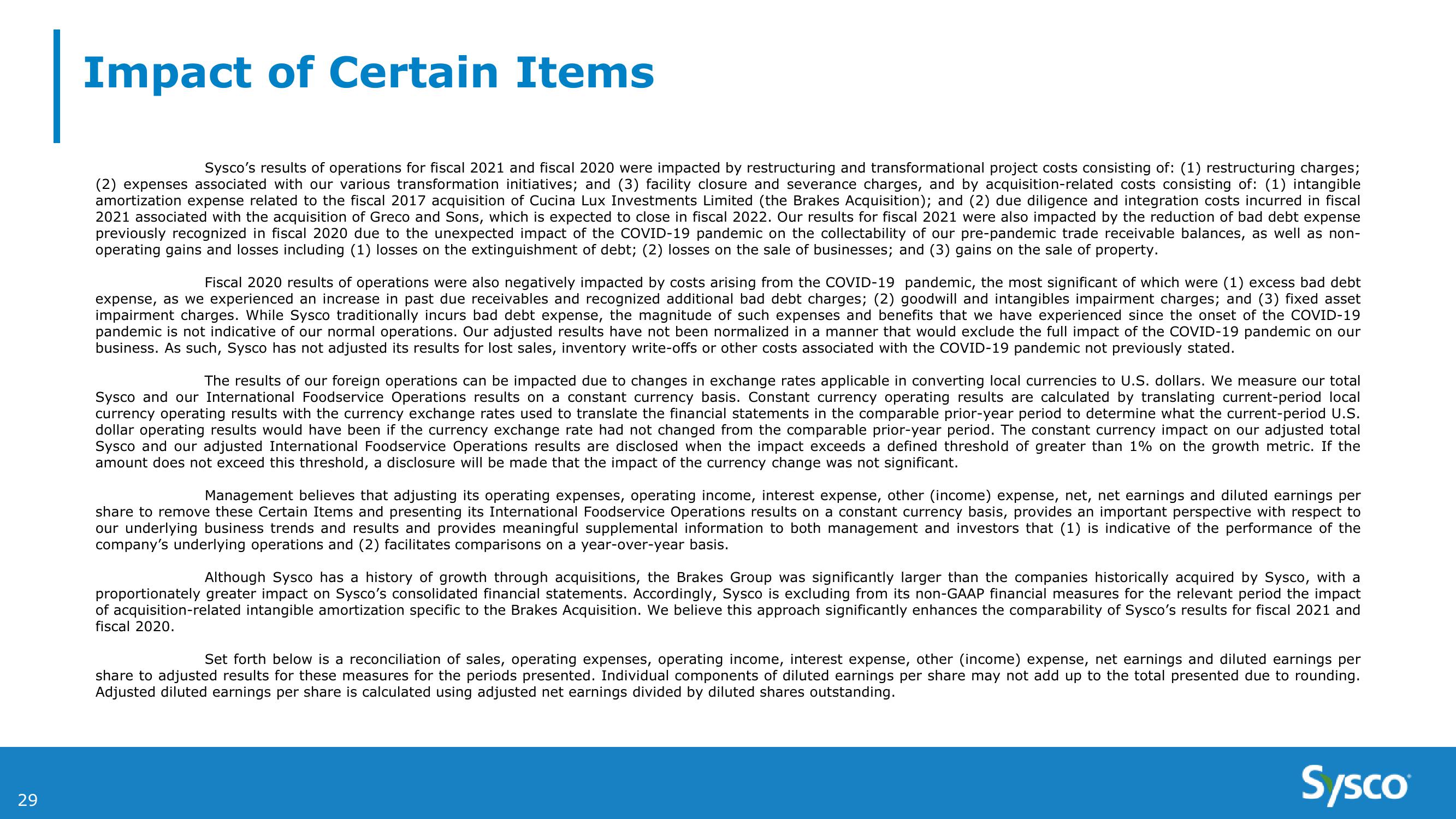 Sysco 4Q and Fy21 Earnings Results slide image #29