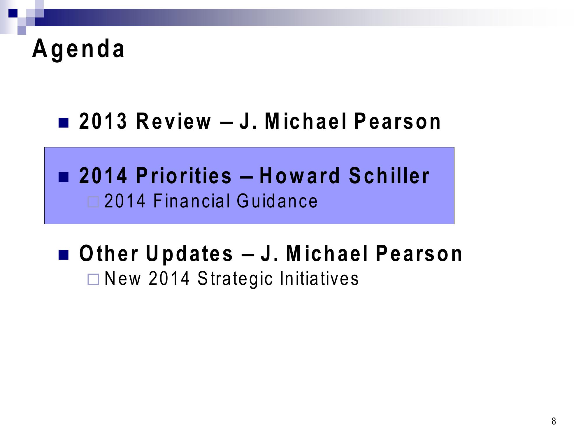 2014 Financial Guidance Conference Call slide image #9