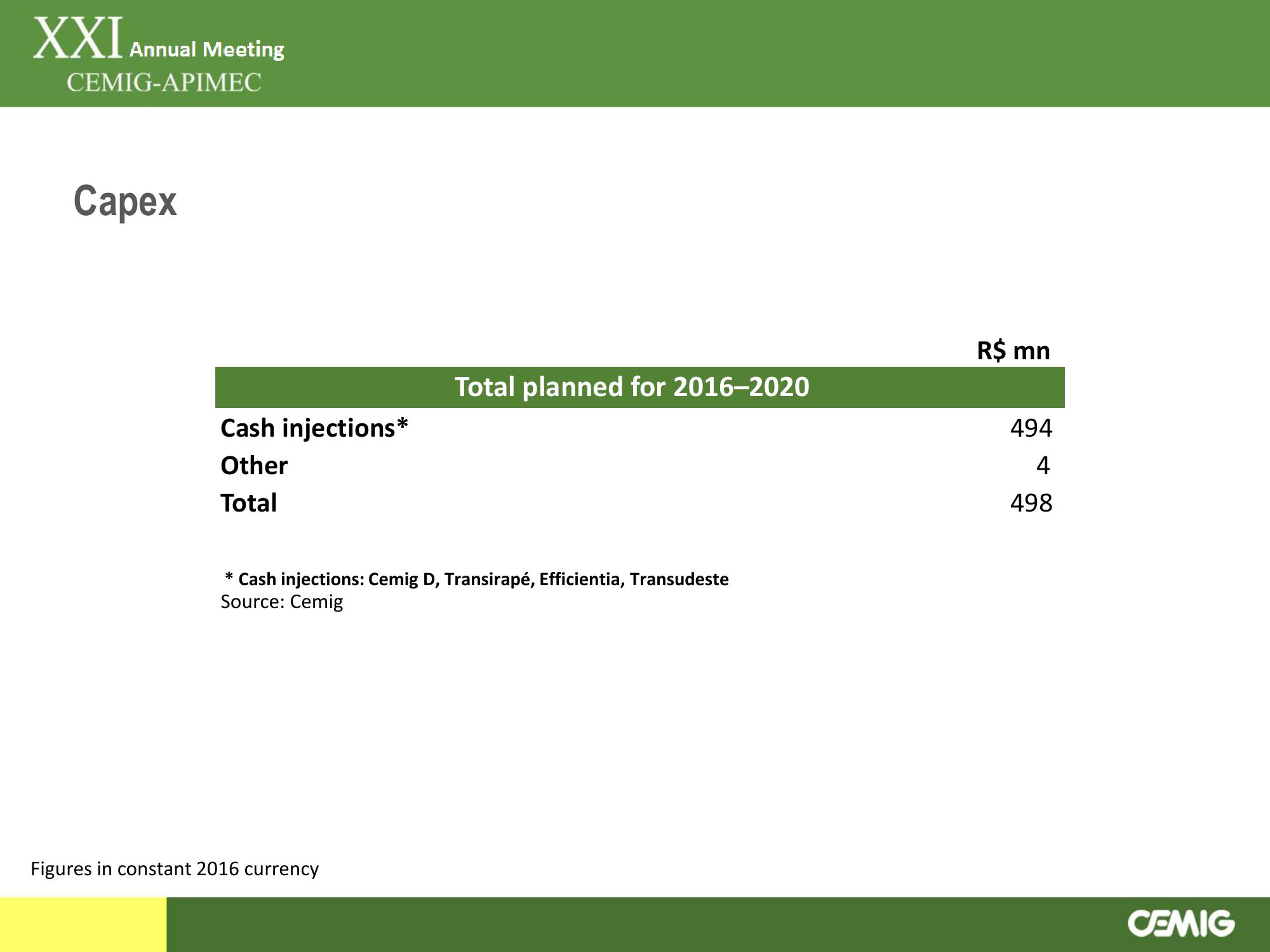 21st Annual  CEMIG-APEMIC Meeting slide image #18