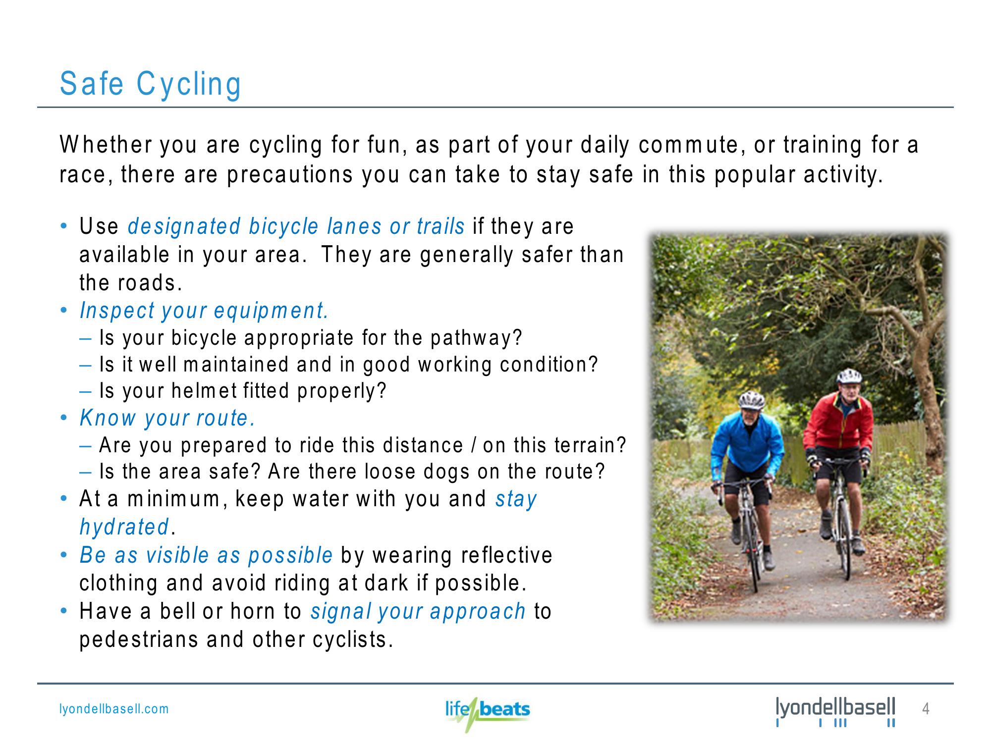 Exercise Safety slide image #4