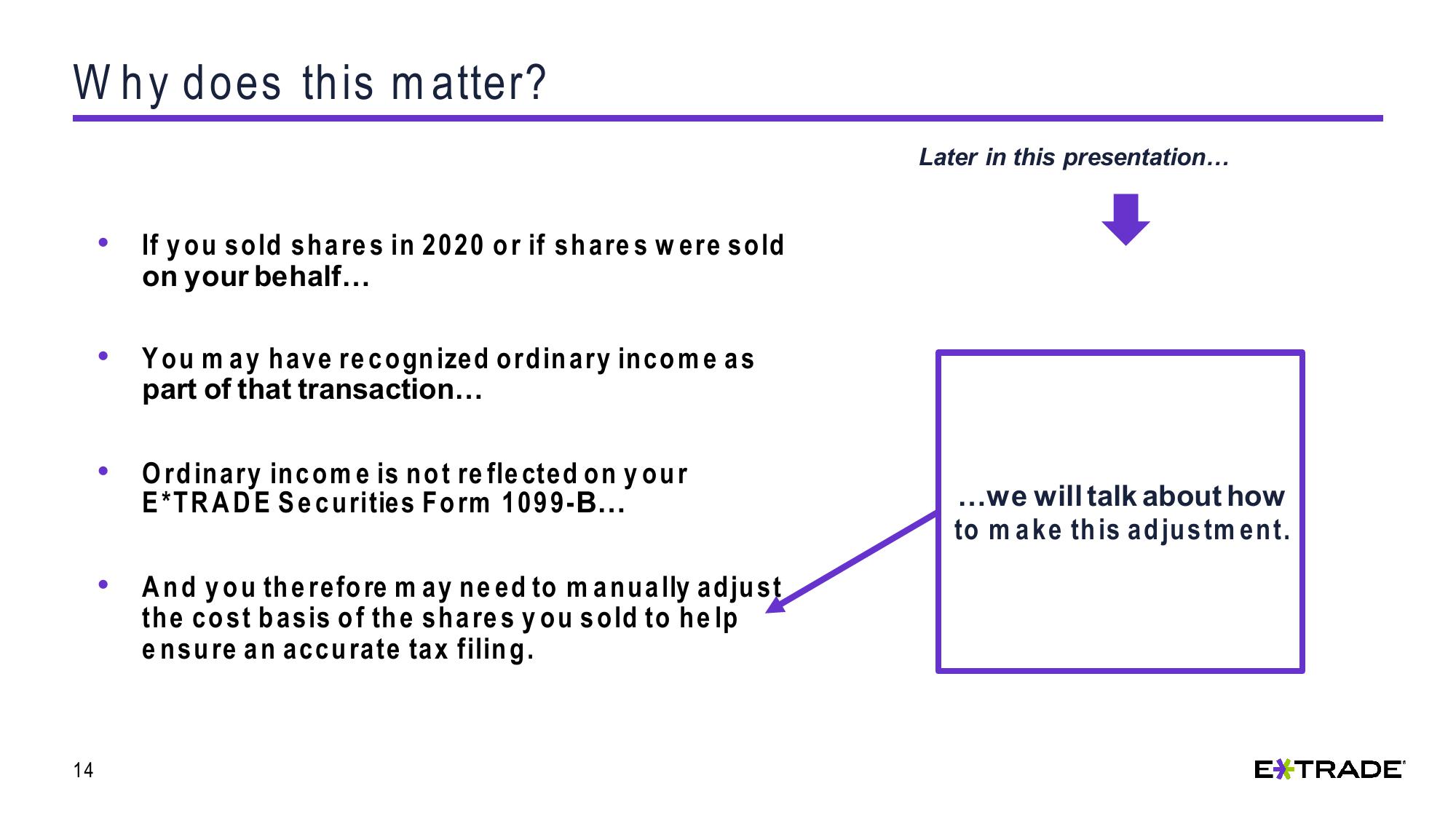 Understanding Capital Gains and Losses for Stock Plan Transactions slide image #14