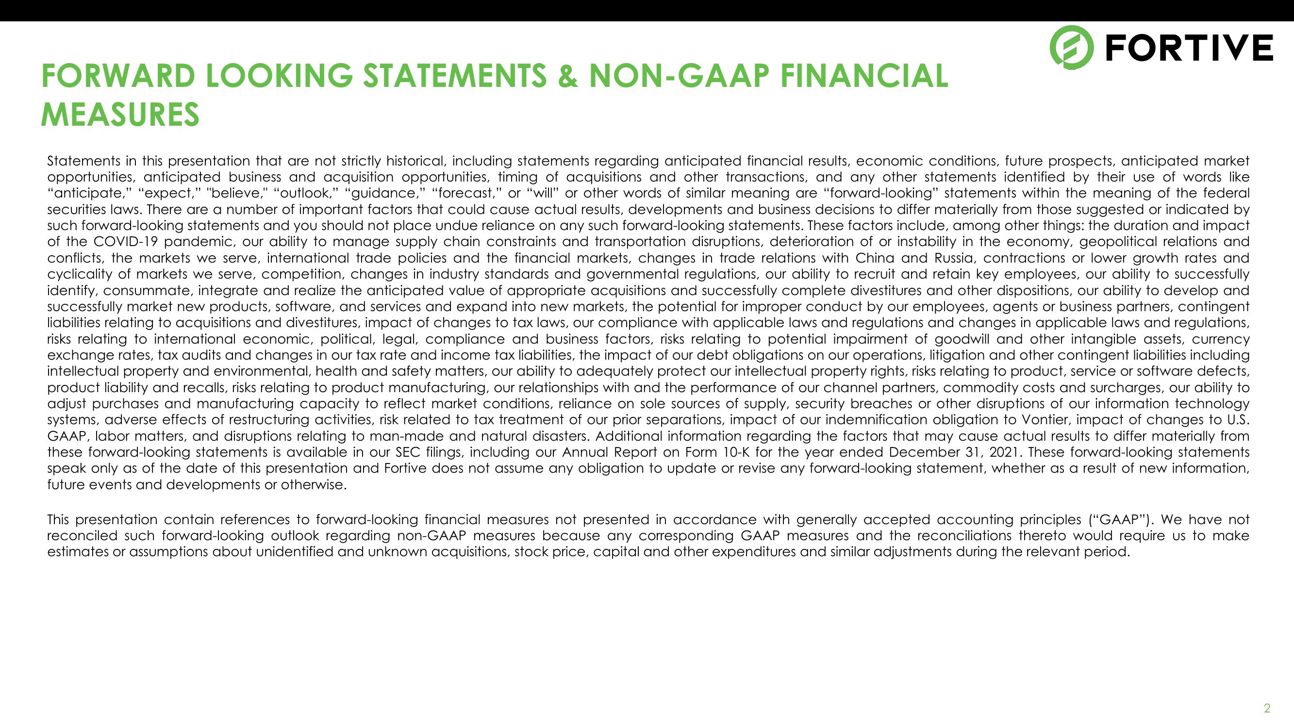 Fortive Investor Meeting: Facility & Asset Lifecycle (FAL) slide image #2