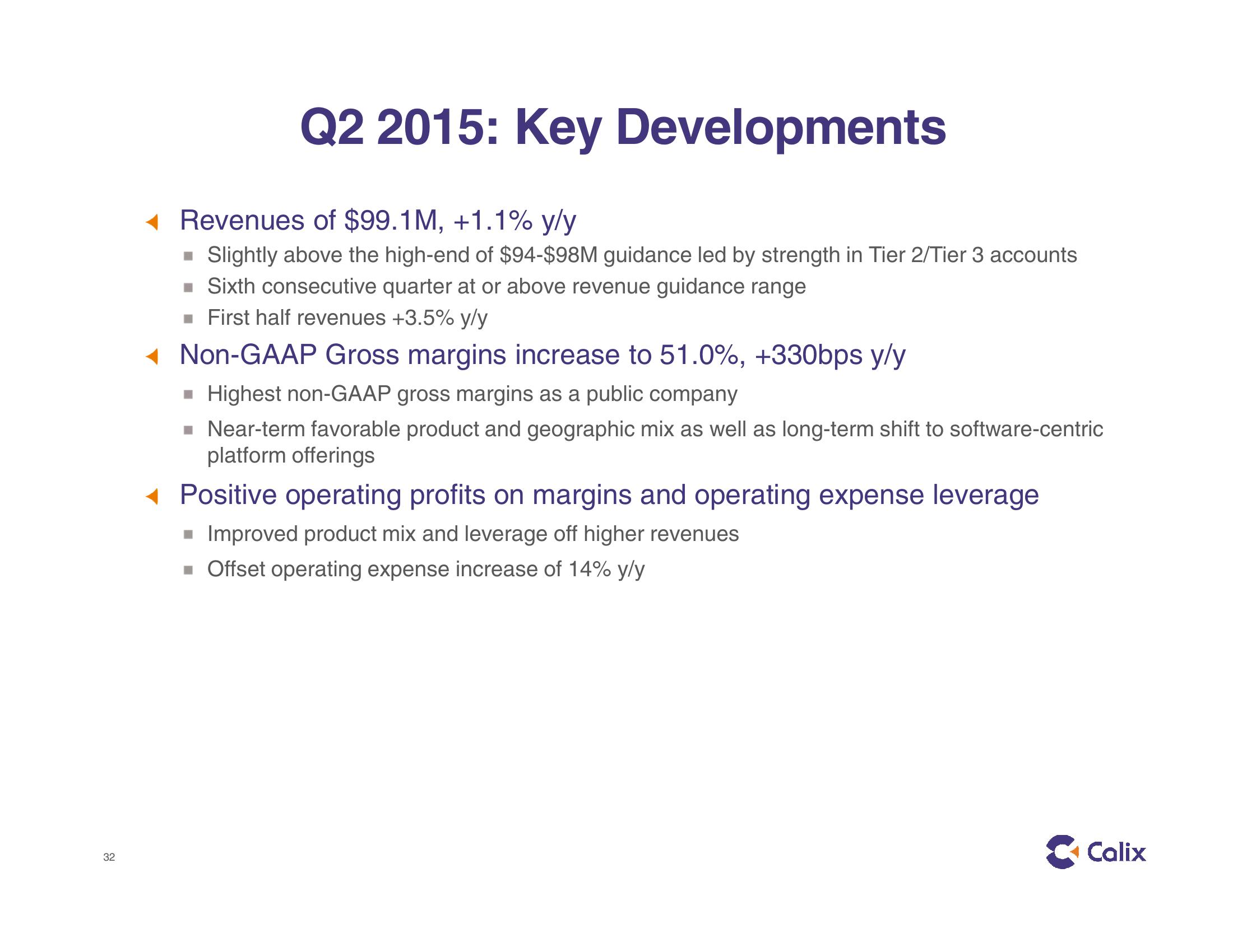 Calix Investor Presentation slide image #32