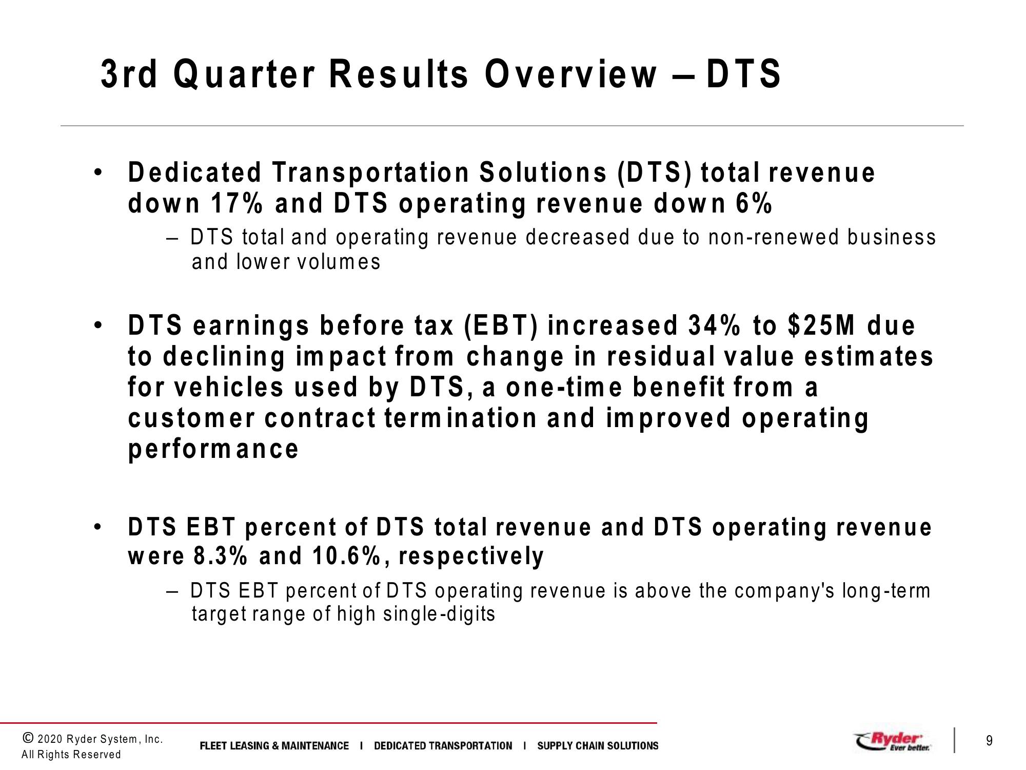 Third Quarter 2020 Earnings Conference Call slide image #9