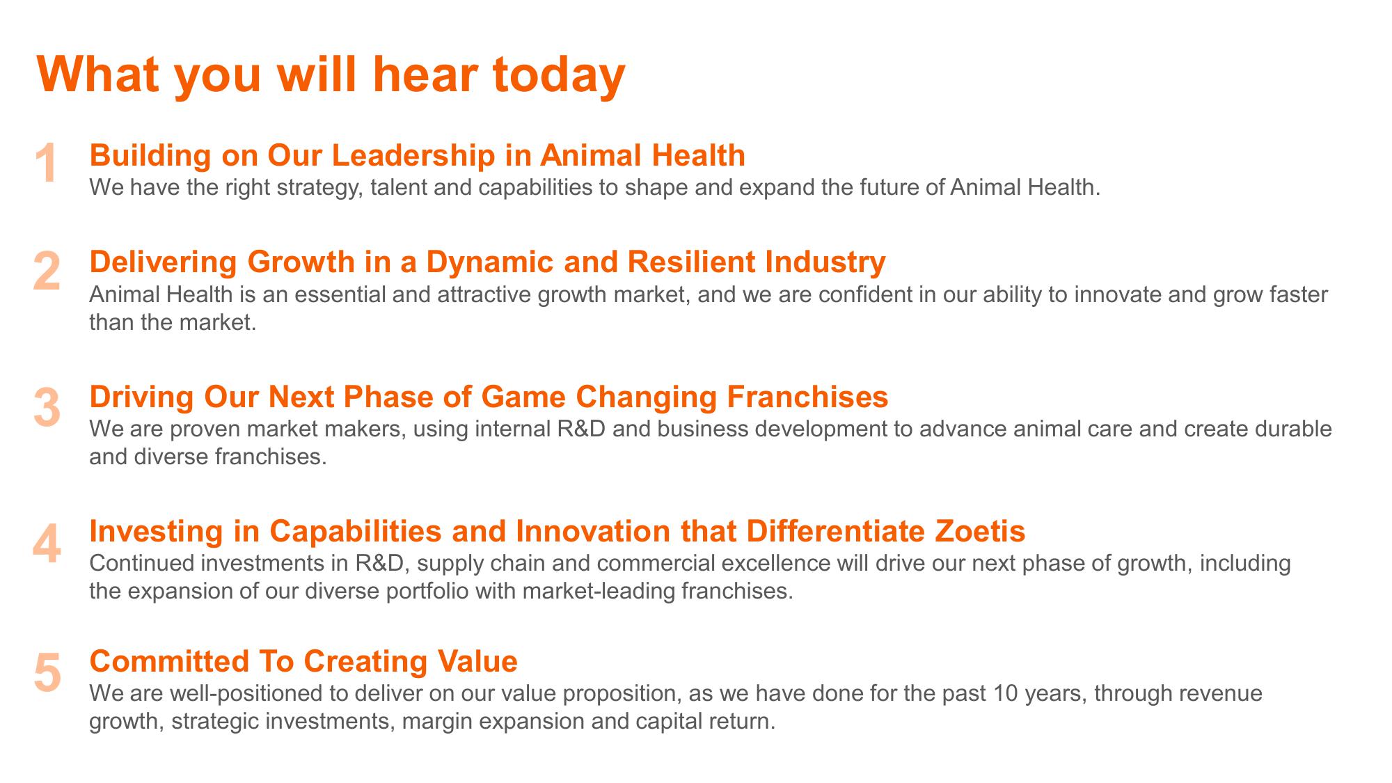 Shaping Animal Health for the Next Decade Zoetis Investor Day slide image #6