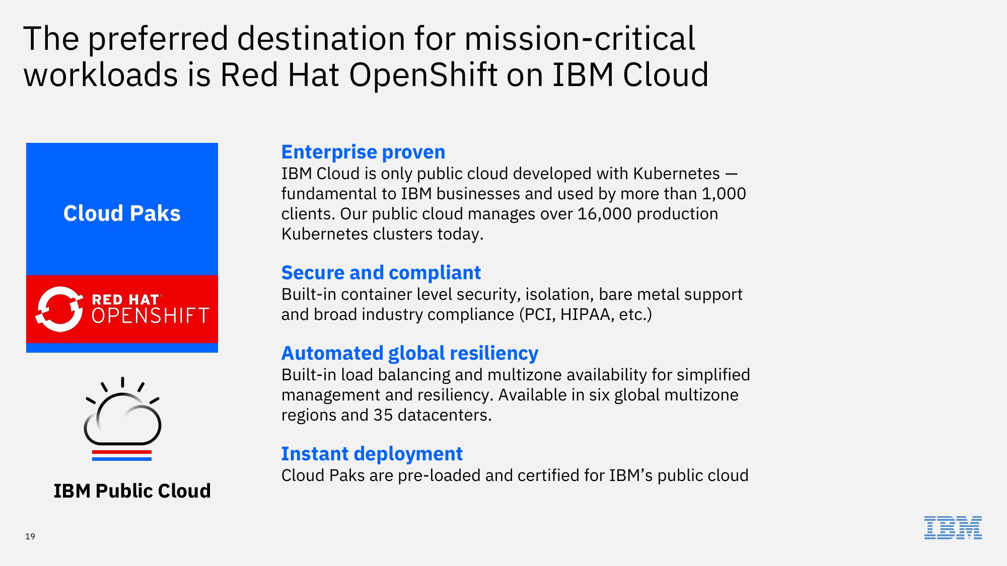 IBM Investor Briefing 2019 slide image #19