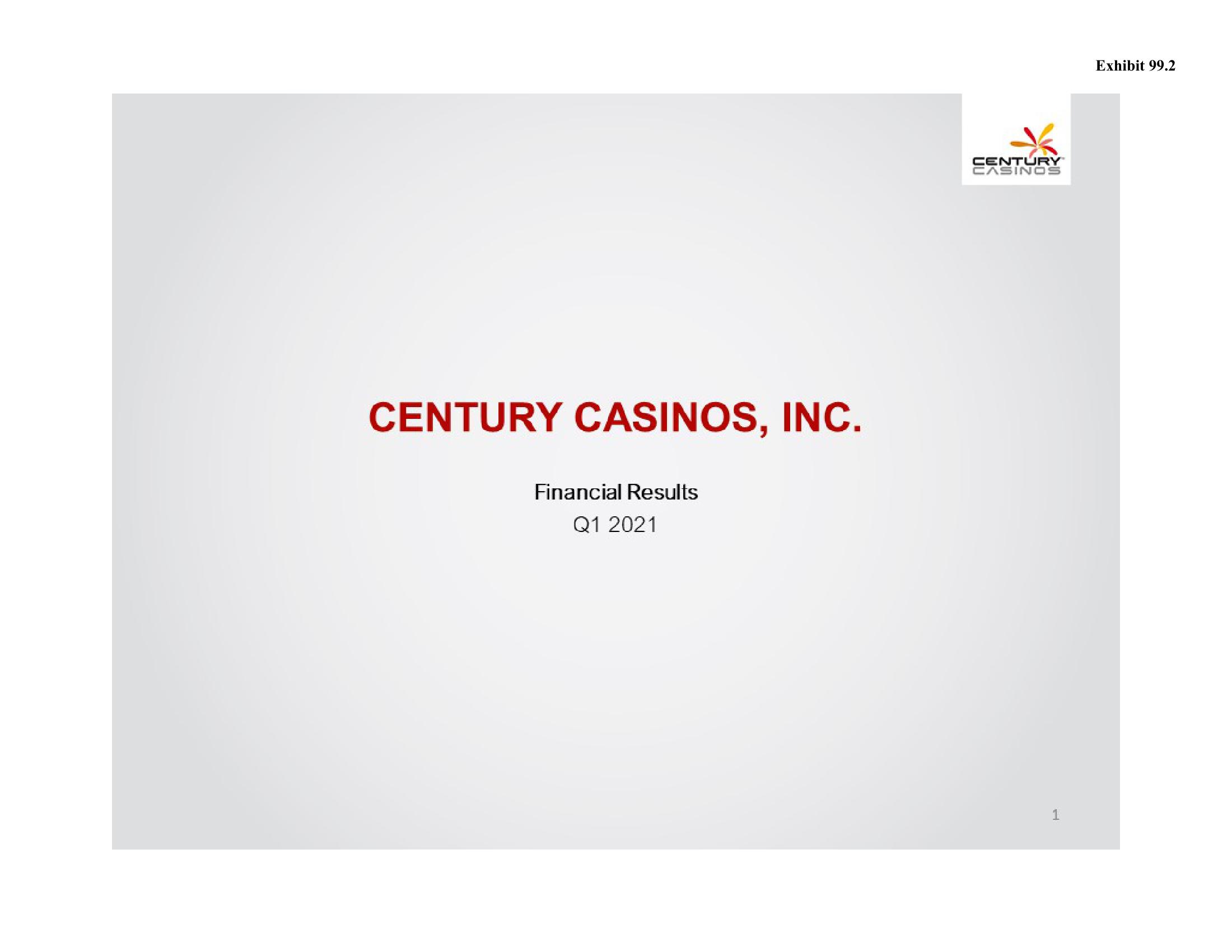 Century Casinos, Inc. Financial Results Q1 2021 image