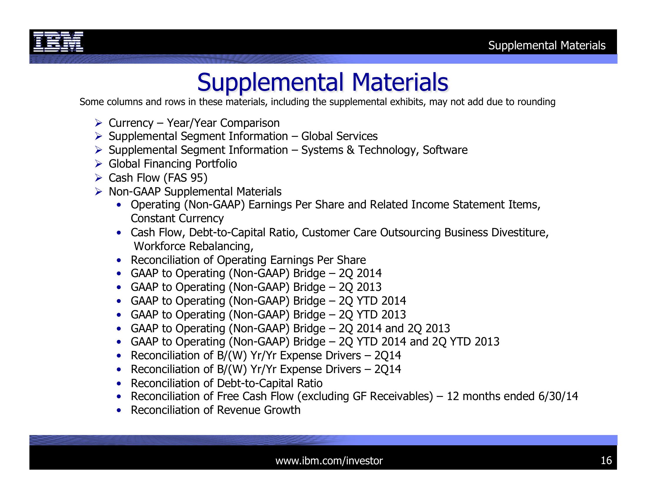 2Q 2014 Earnings Presentation slide image #16