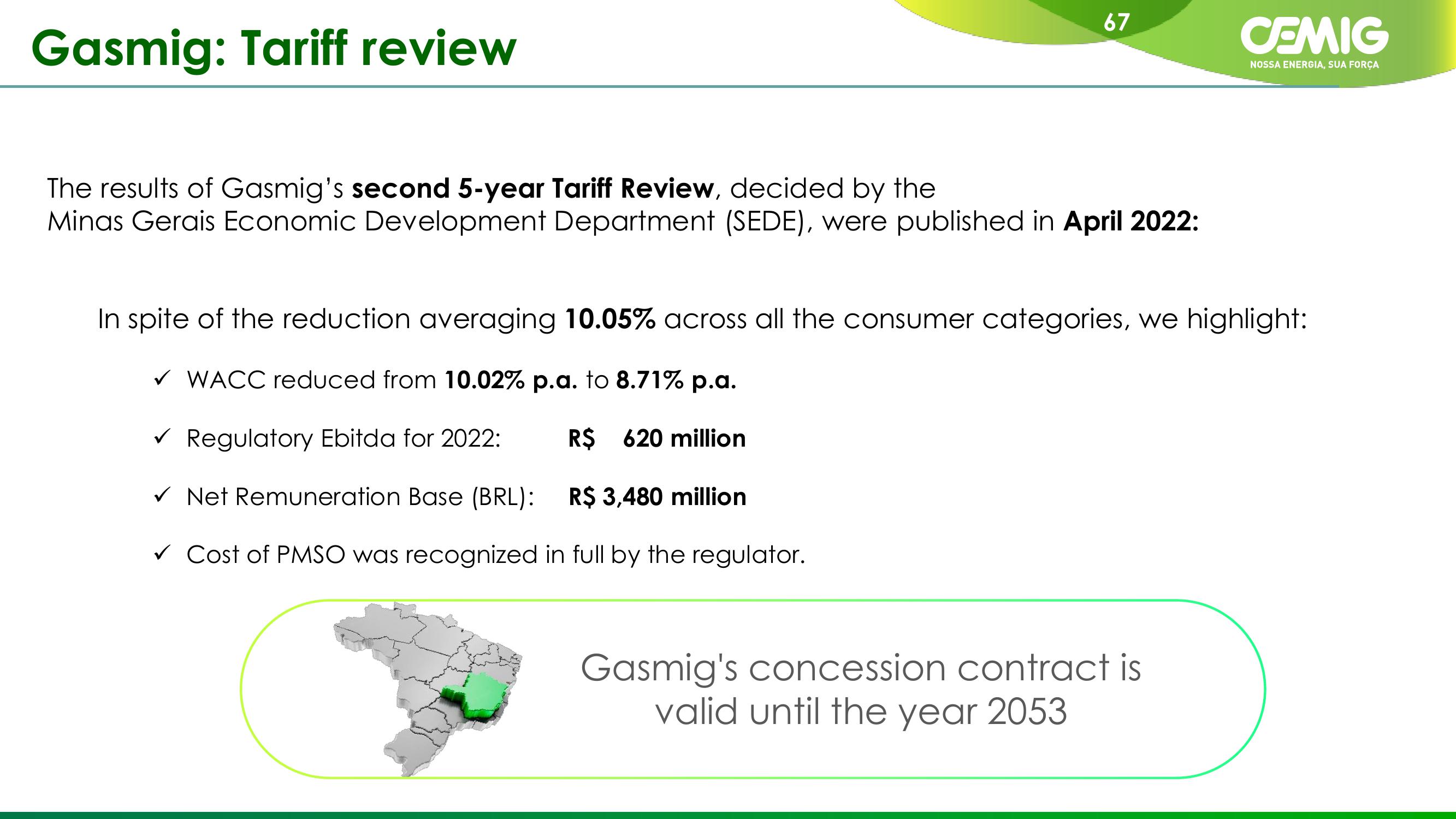 CEMIG Company Presentation slide image #67