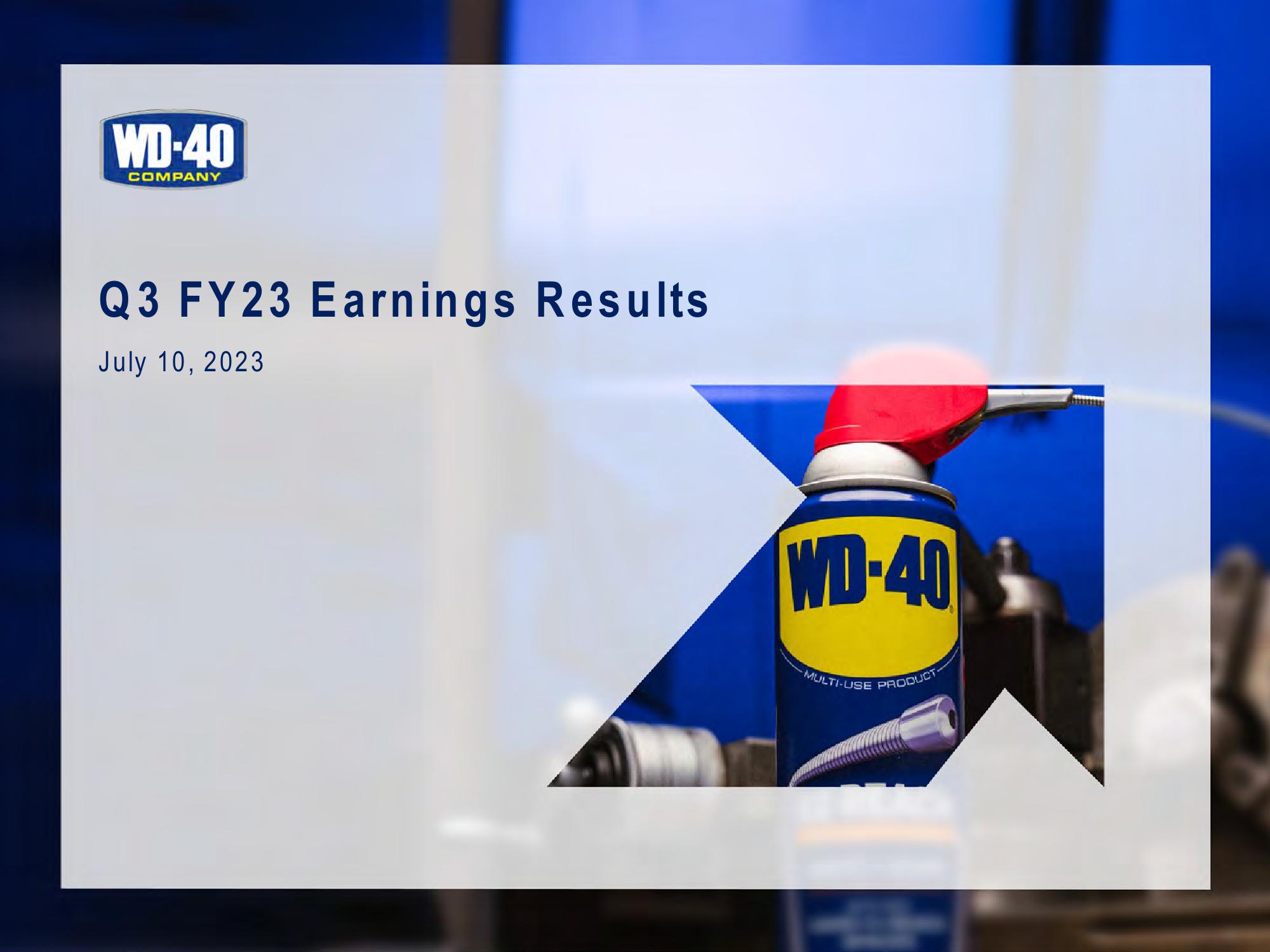 Q3 FY23 Earnings Results image