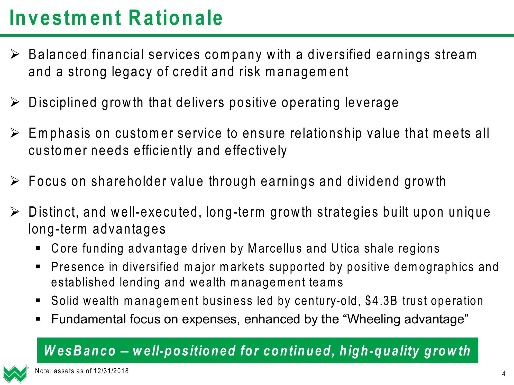 WesBanco Investor Presentation (Q1 2019) slide image #5