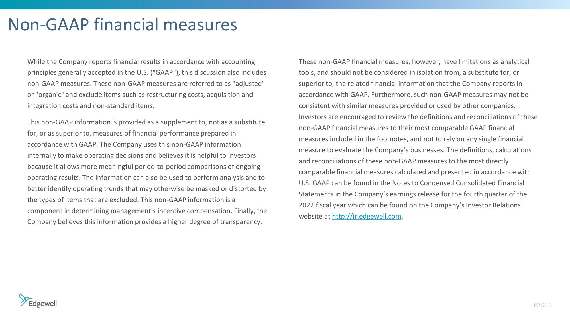 Q4 and Fiscal Year 2022 Earnings Supplemental Earnings Slides slide image #3