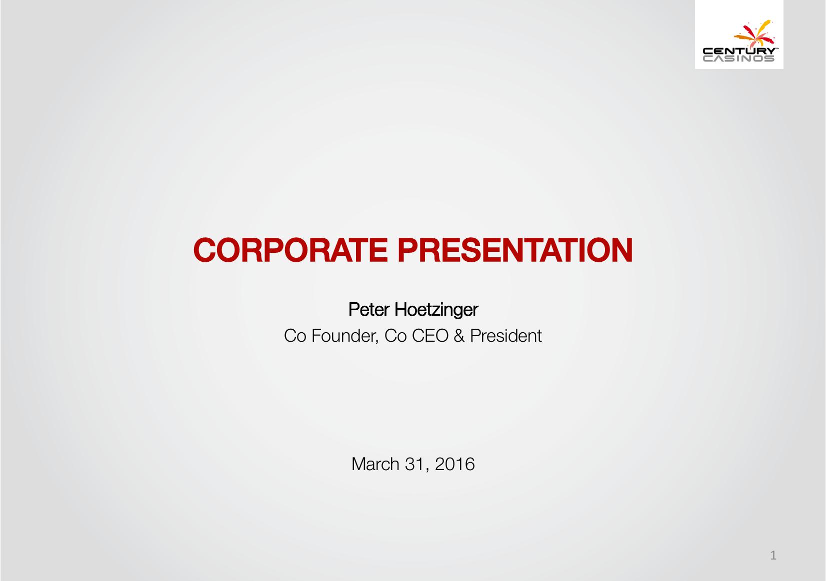 Century Casinos Corporate Presentation image