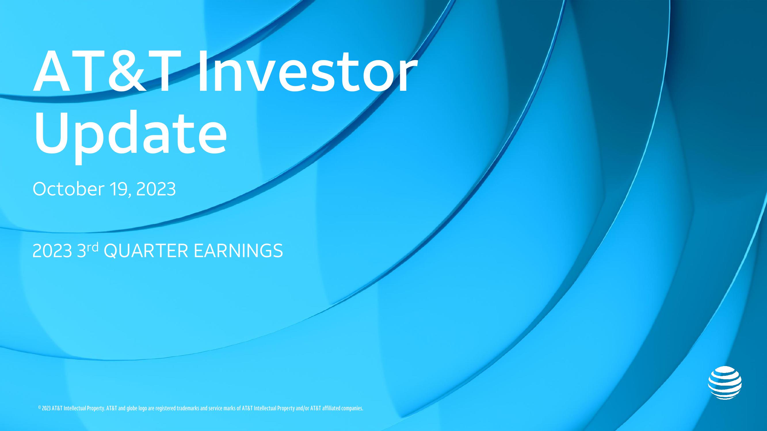 At&t Investor Update 2023 3rd Quarter Earnings image