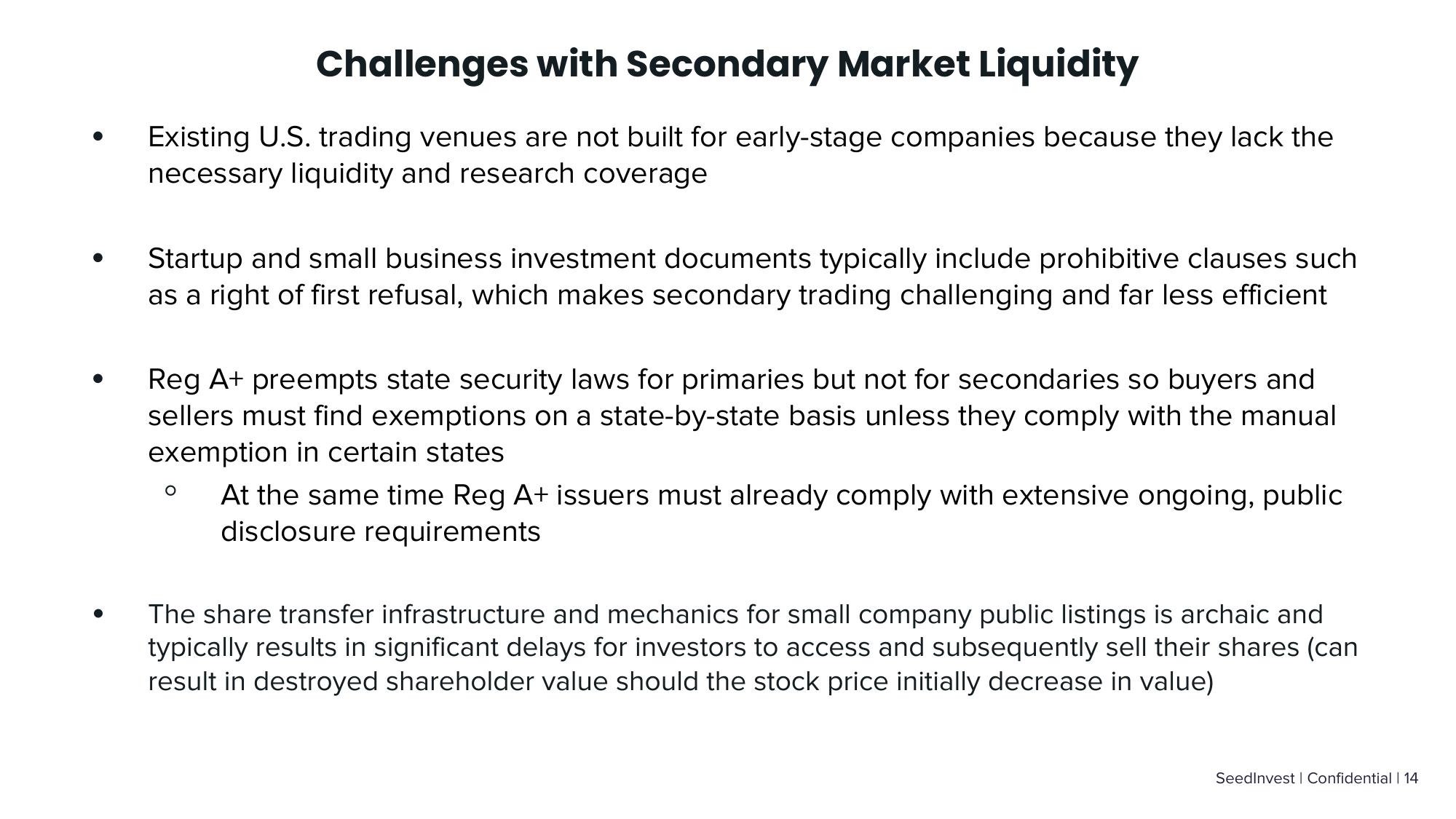 SeedInvest SEC Small Business Capital Formation Advisory Committee Presentation slide image #14