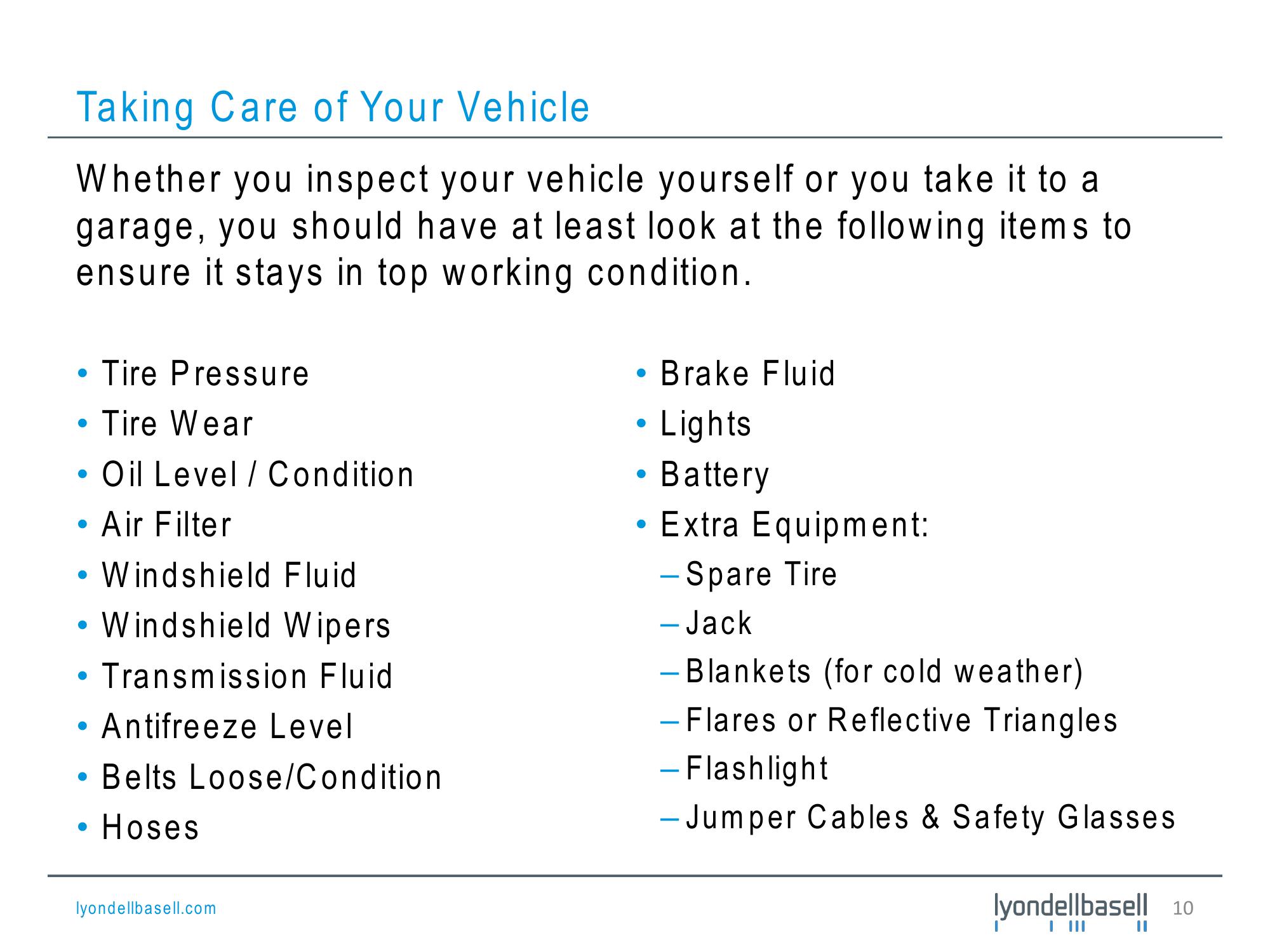 Lyondellbasell Company Presentation slide image #10