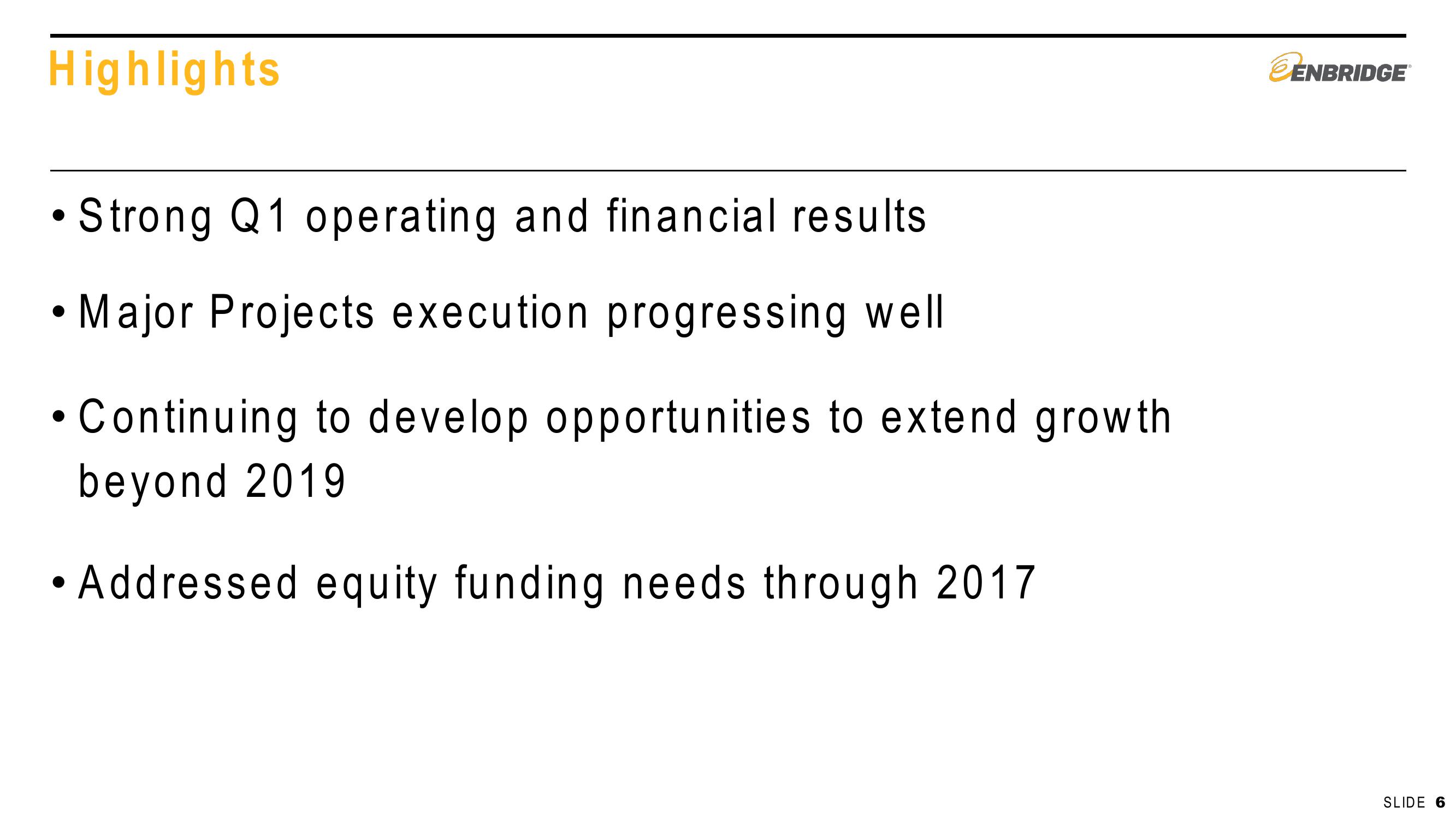 2016 First Quarter Financial & Strategic Update slide image #6