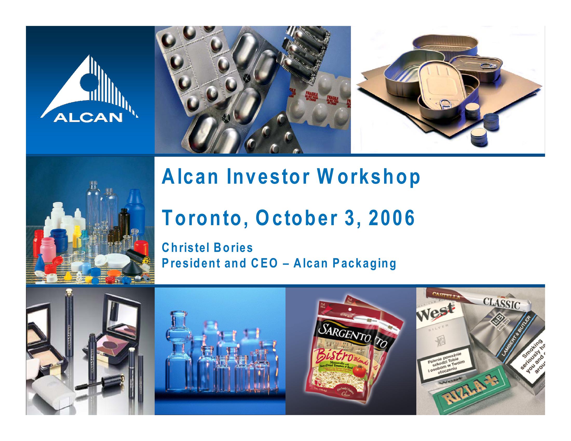 Alcan Investor Workshop image