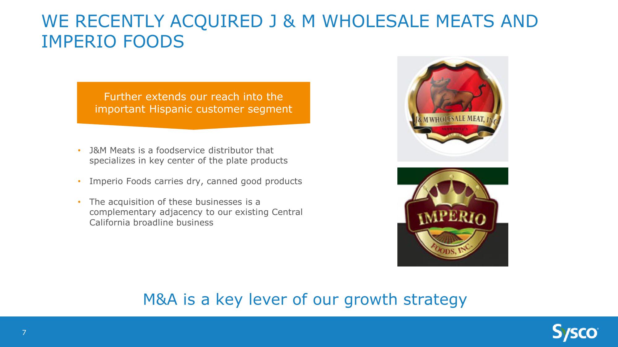 Sysco Earnings Results 3Q19 slide image #7