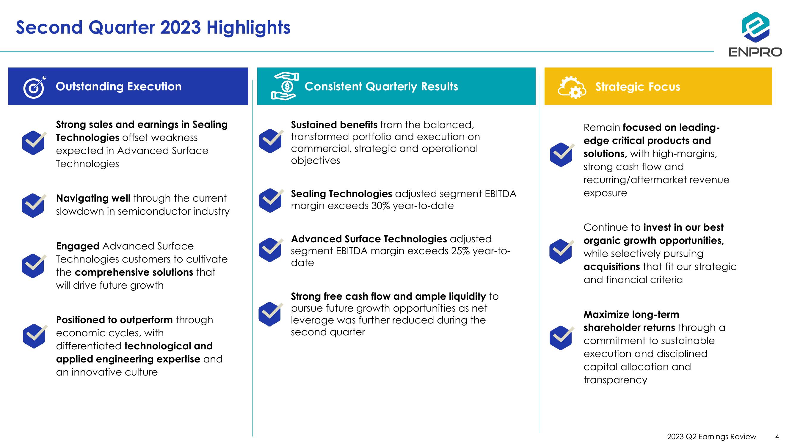 Second Quarter 2023 Earnings Review slide image #4