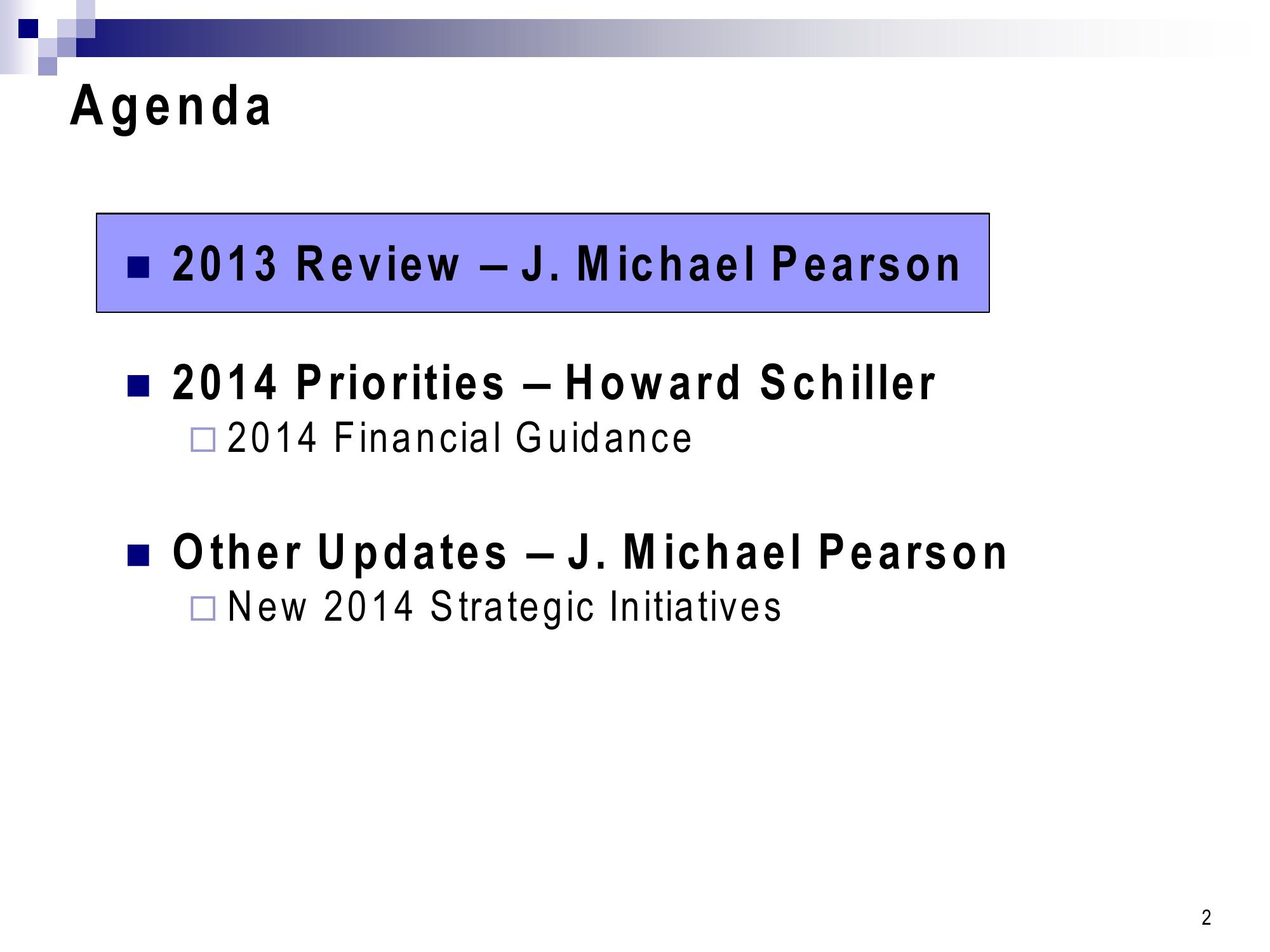 2014 Financial Guidance Conference Call slide image #3