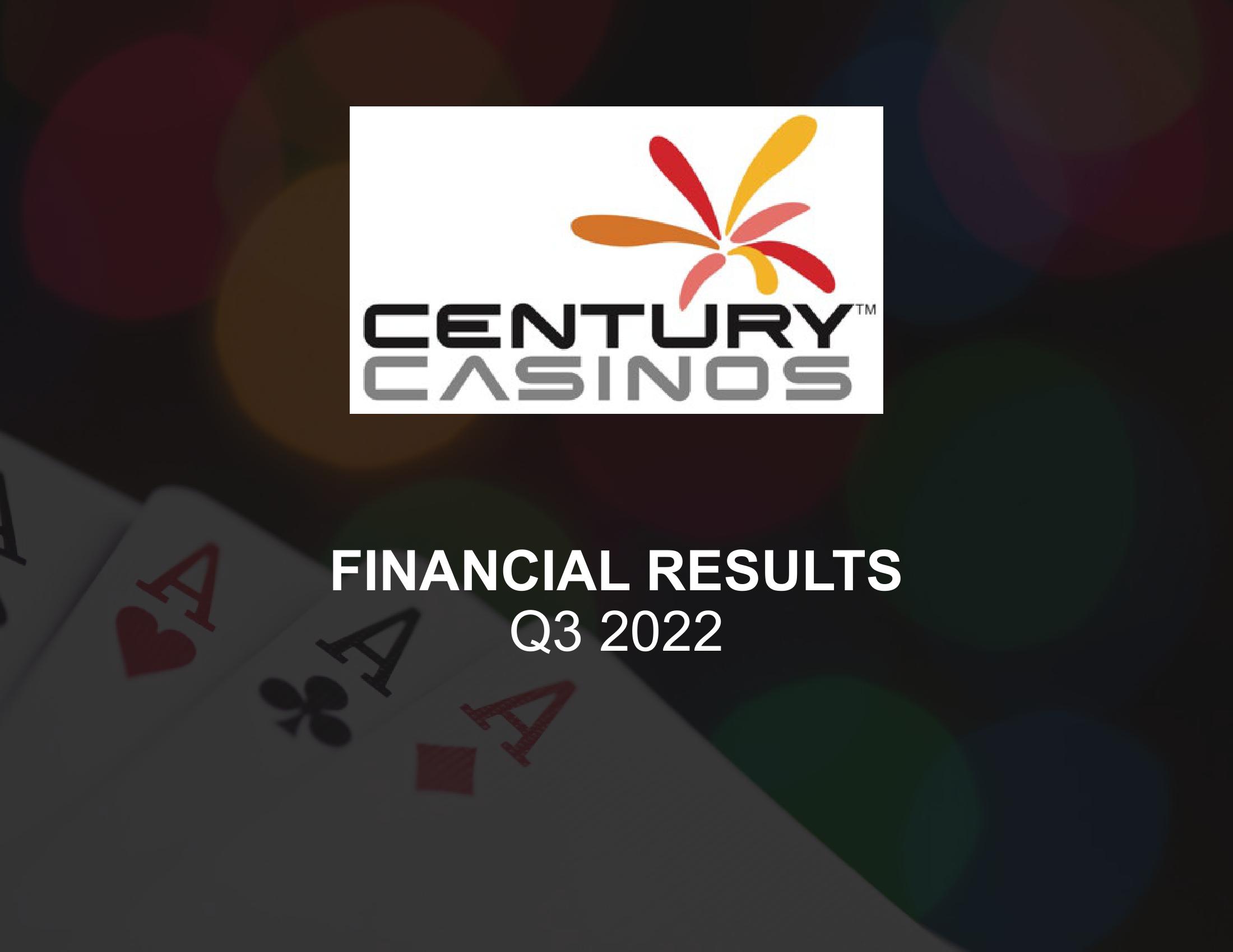 Century Casinos Financial Results Q3 2022 image