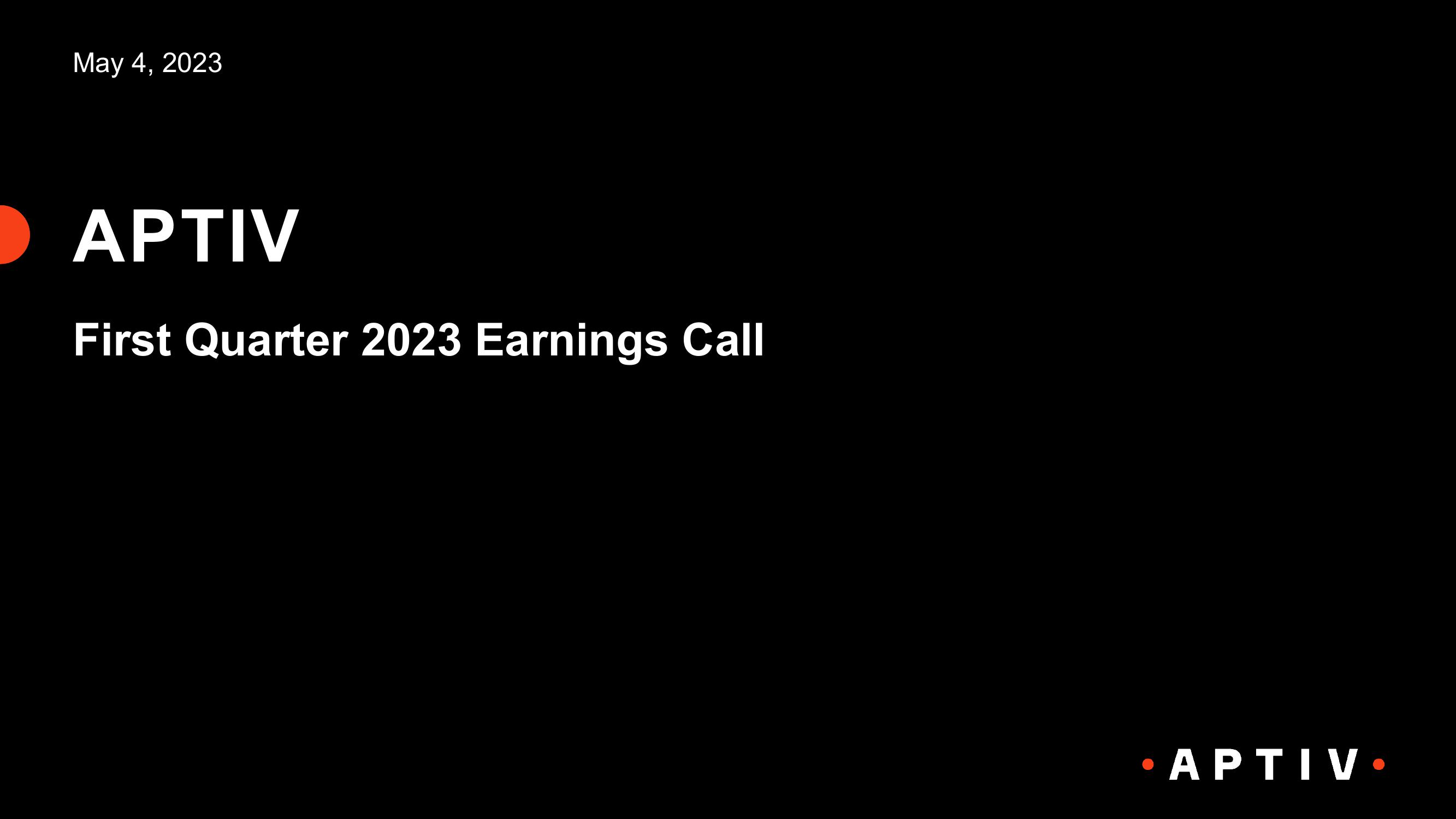 First Quarter 2023 Earnings Call image