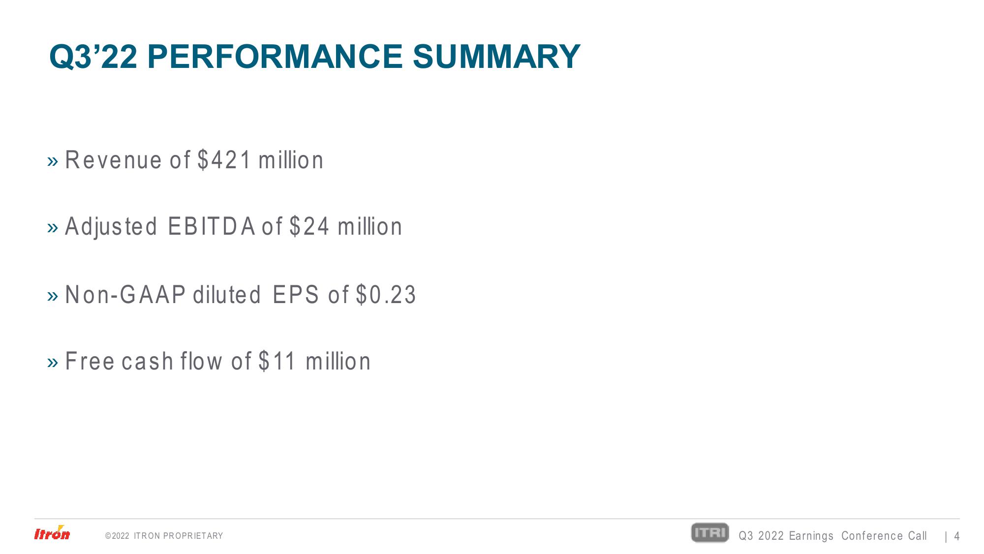 Third Quarter 2022 Earnings Conference Call slide image #4