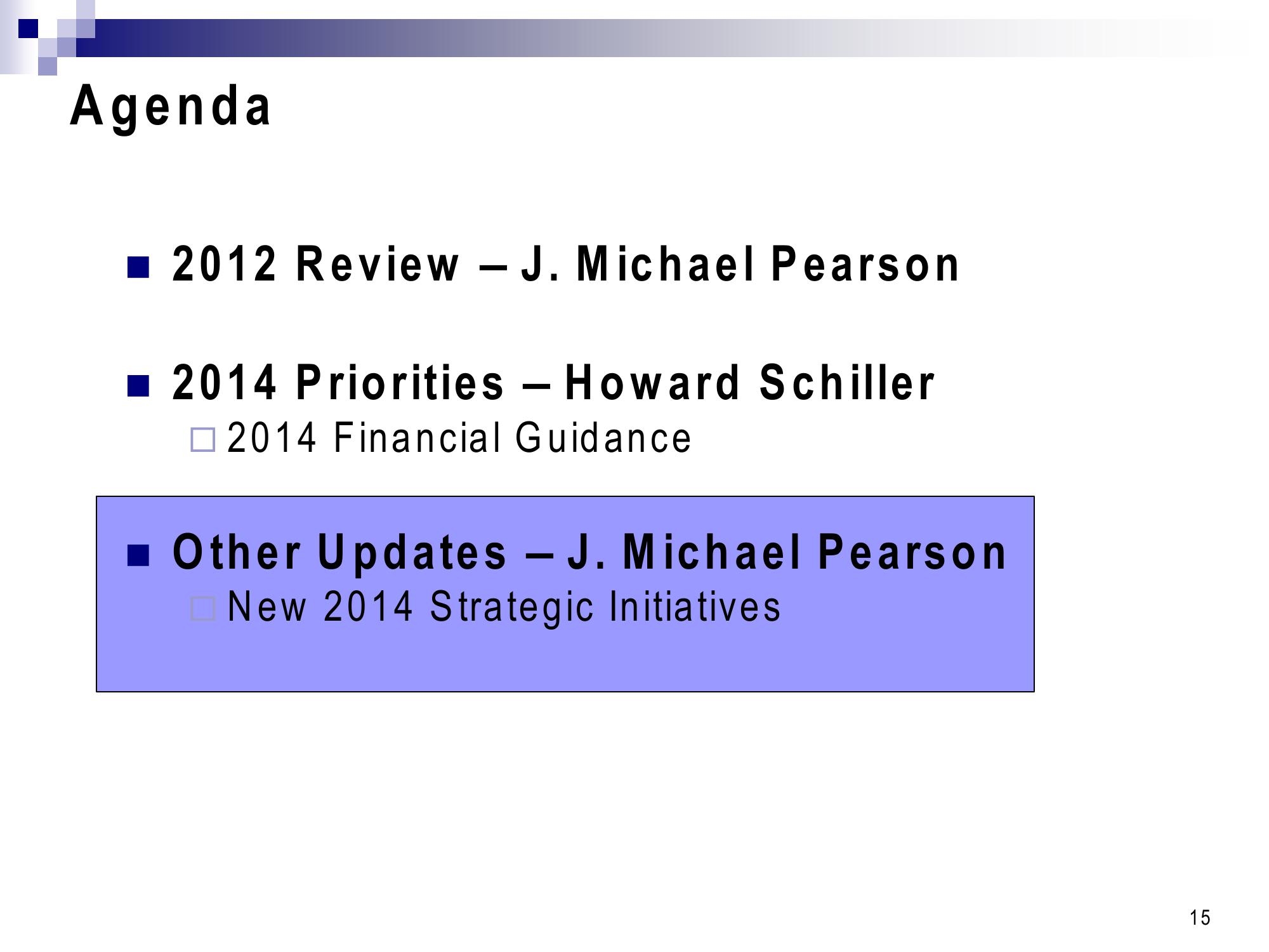 2014 Financial Guidance Conference Call slide image #16